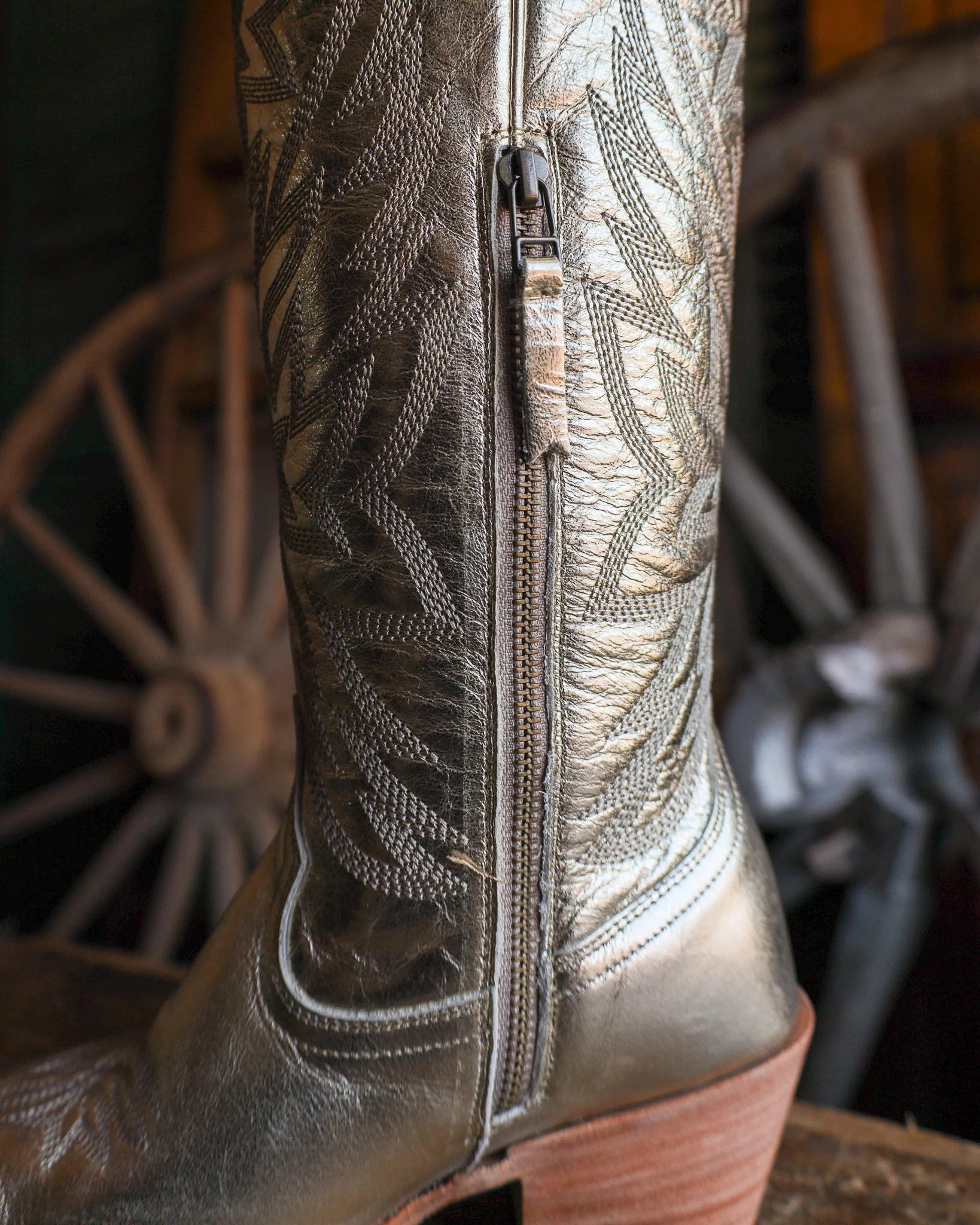 Lane Boots Women's Smokeshow 15" Boot - Champagne Metallic - Image 8