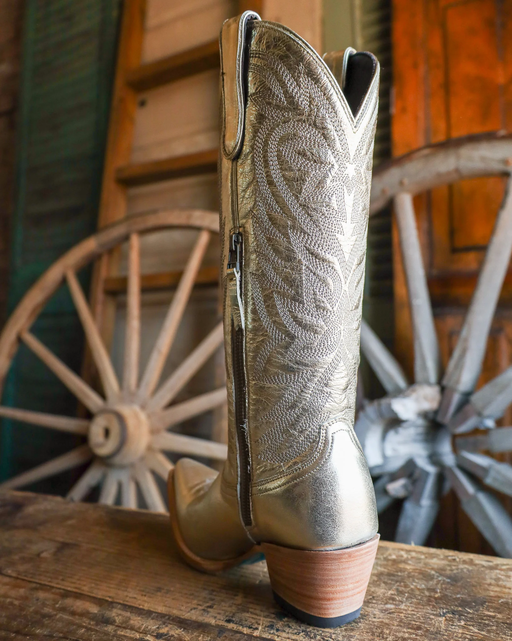 Lane Boots Women's Smokeshow 15" Boot - Champagne Metallic - Image 9