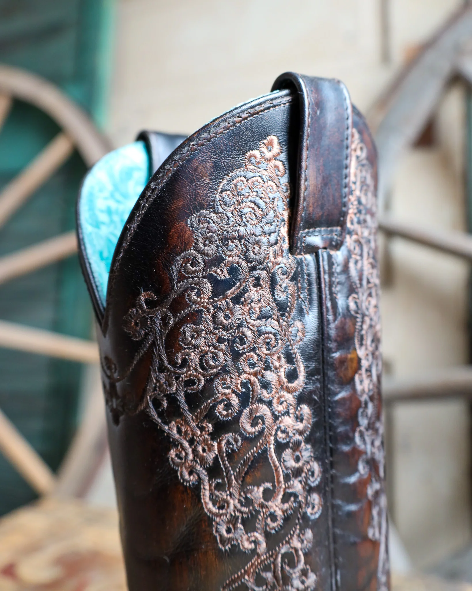 CORRAL WOMEN'S SQUARE TOE FLORAL EMBROIDERY 13" BOOT - Image 8