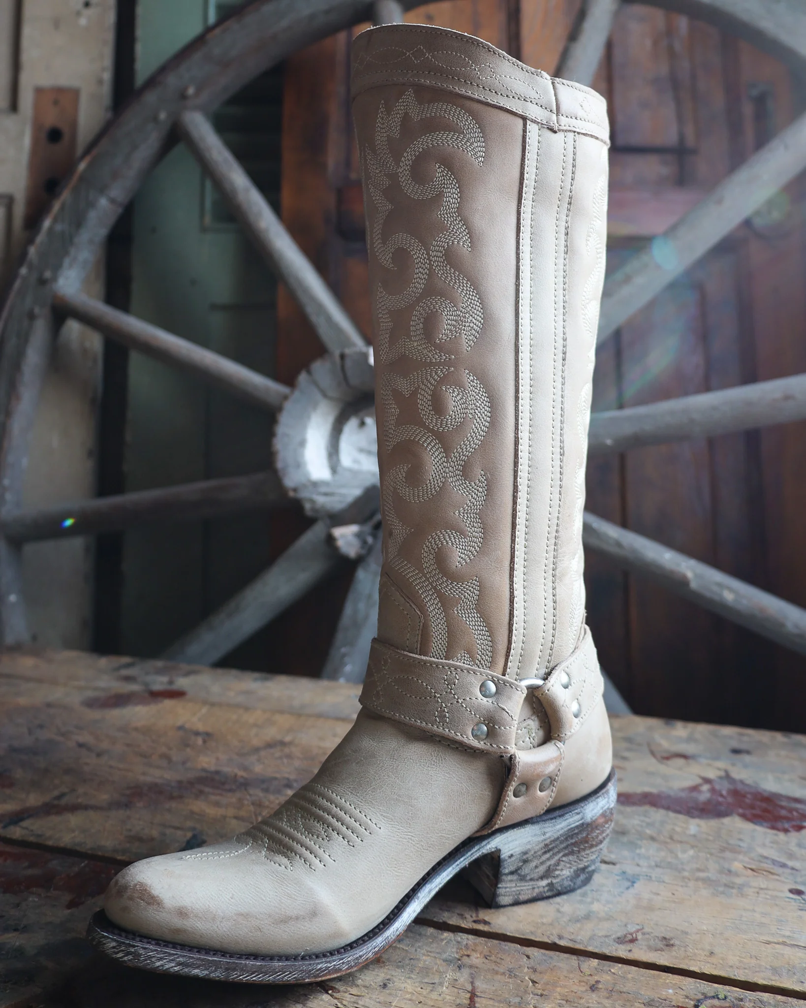 LIBERTY BLACK WOMEN'S TAYLOR 15" BOOT- FIORELLA CHALK - Image 5