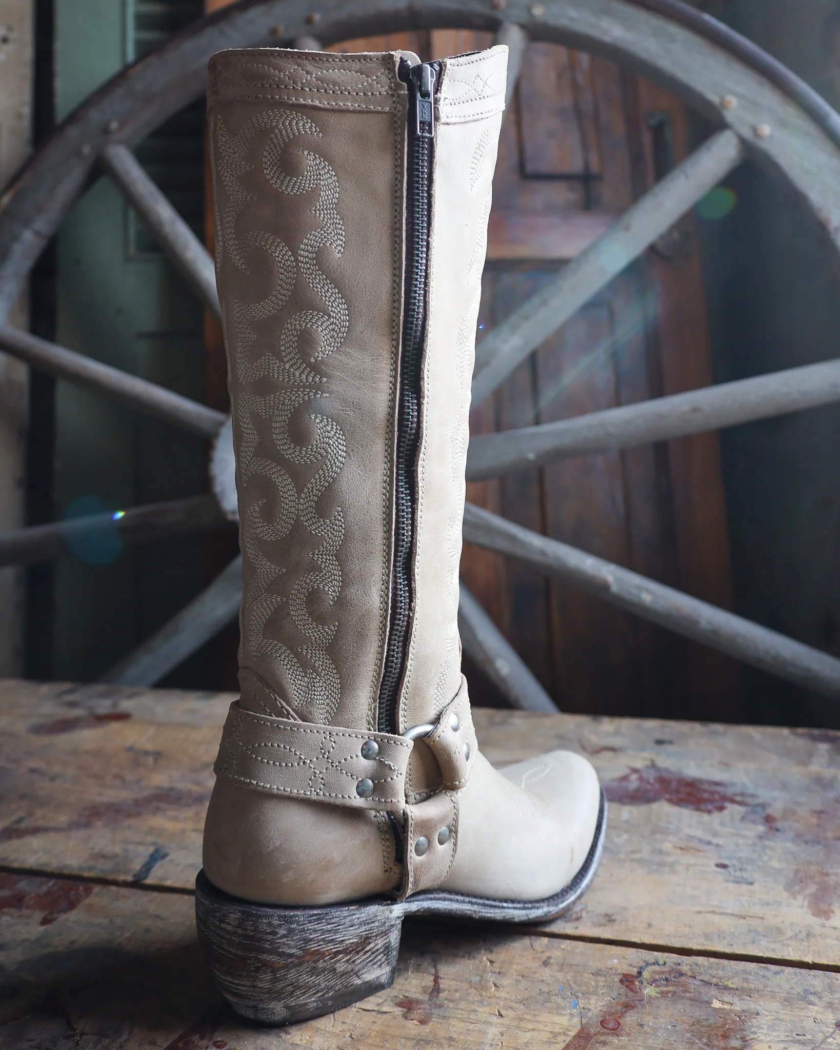 LIBERTY BLACK WOMEN'S TAYLOR 15" BOOT- FIORELLA CHALK - Image 7