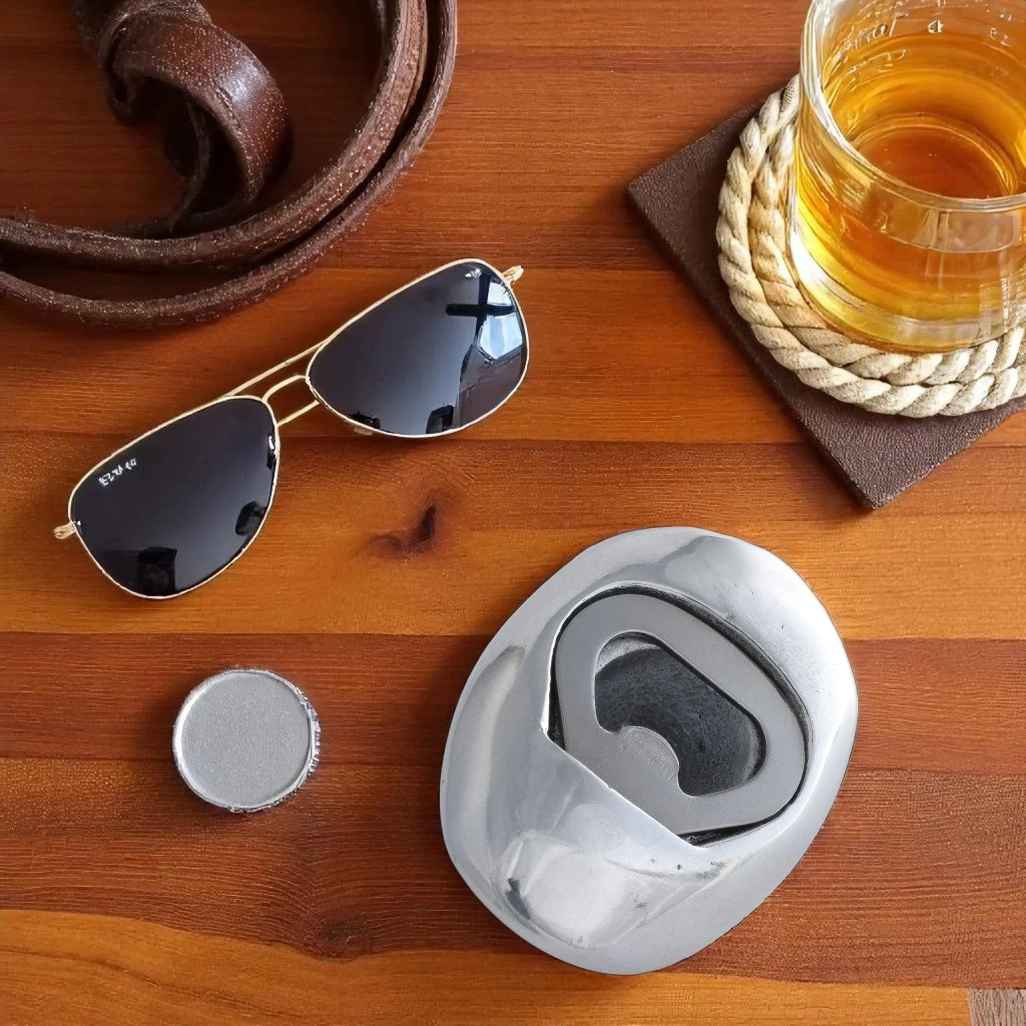 Arthur Court Cowboy Hat Bottle Opener - Image 3