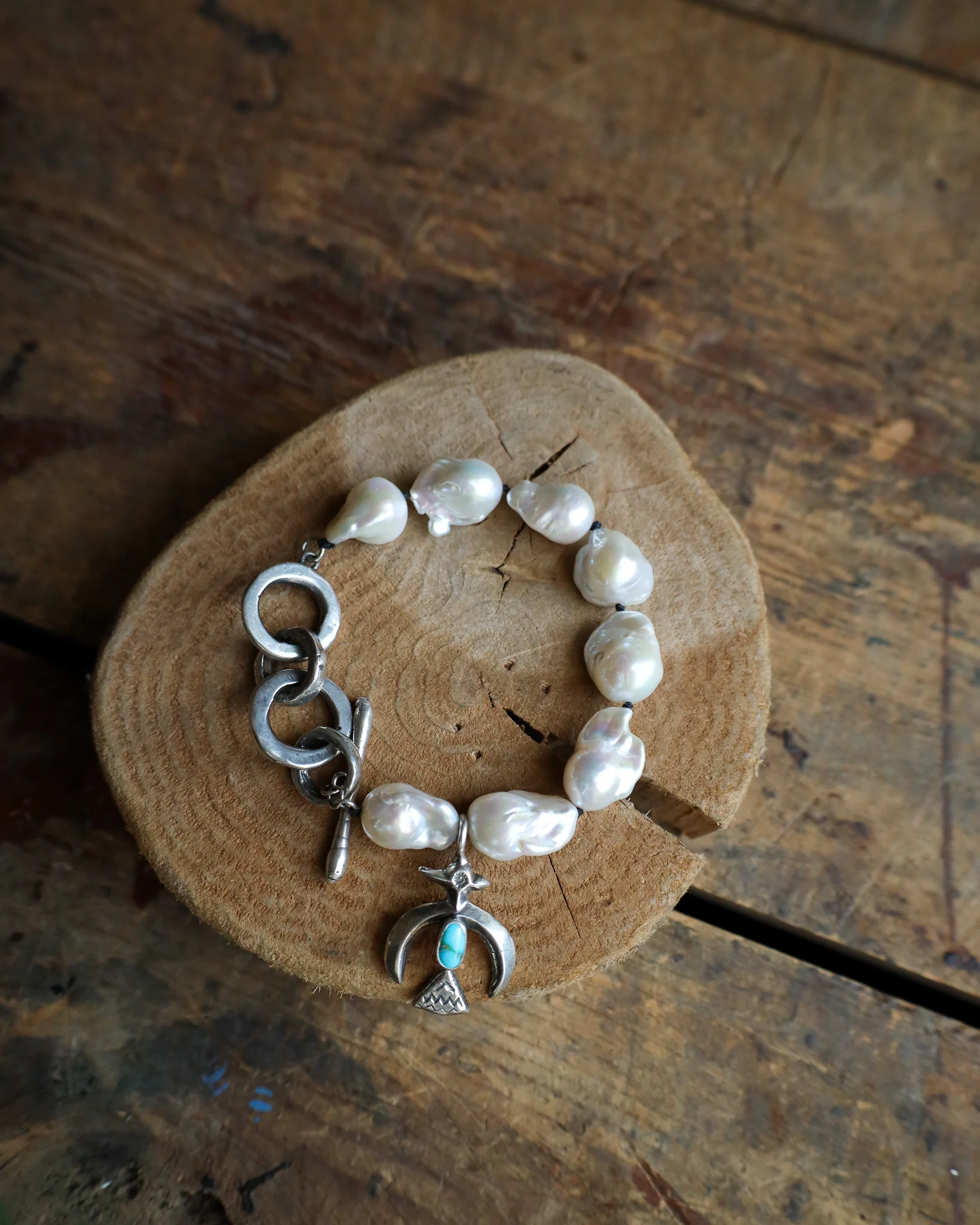 Love Tokens Baroques Thunderbird and Turquoise Bracelet - Image 4