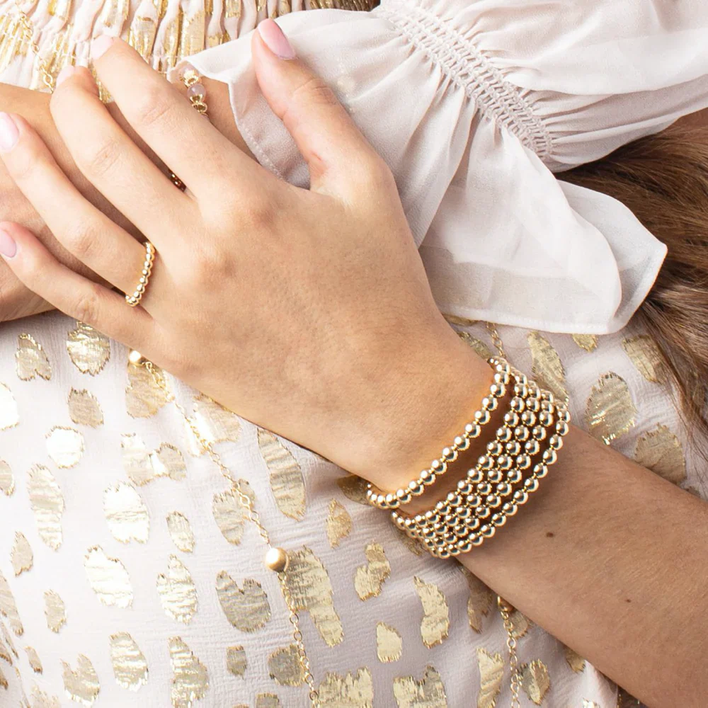 Enewton classic gold 5mm bead bracelet - Image 2