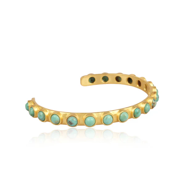 Christina Greene Turquoise Studded Cuff - Image 2