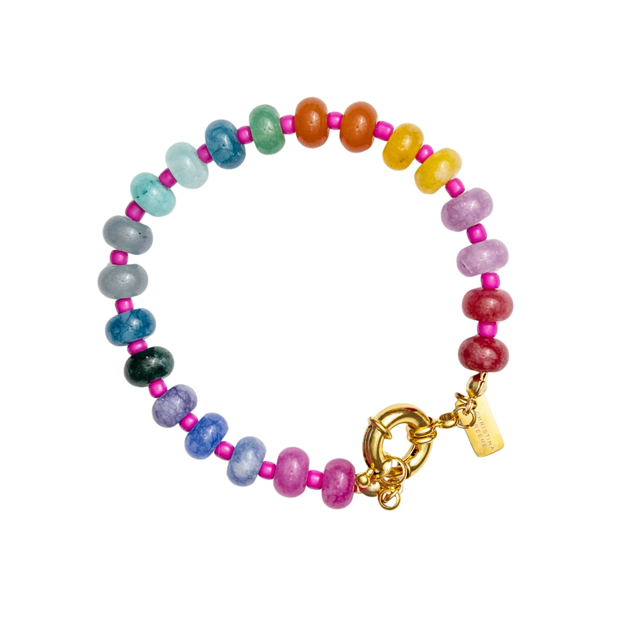 Christina Greene Wild at Heart Knotted Multicolor Beaded Bracelet