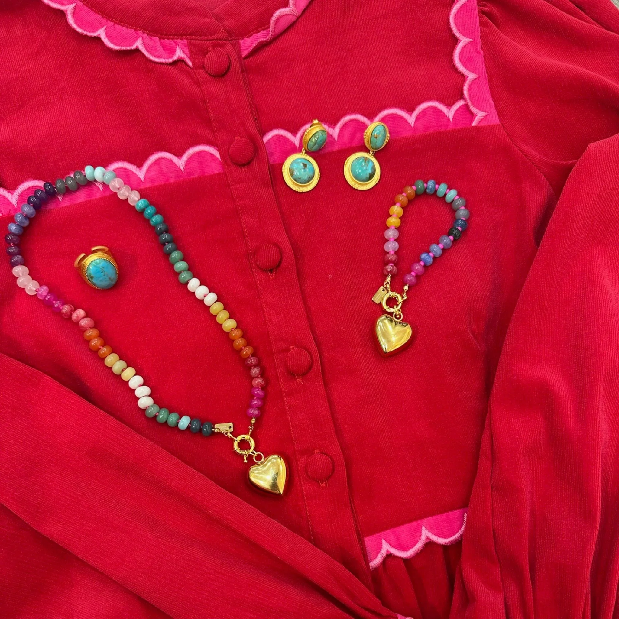 Christina Greene Wild at Heart Knotted Multicolor Beaded Bracelet - Image 2