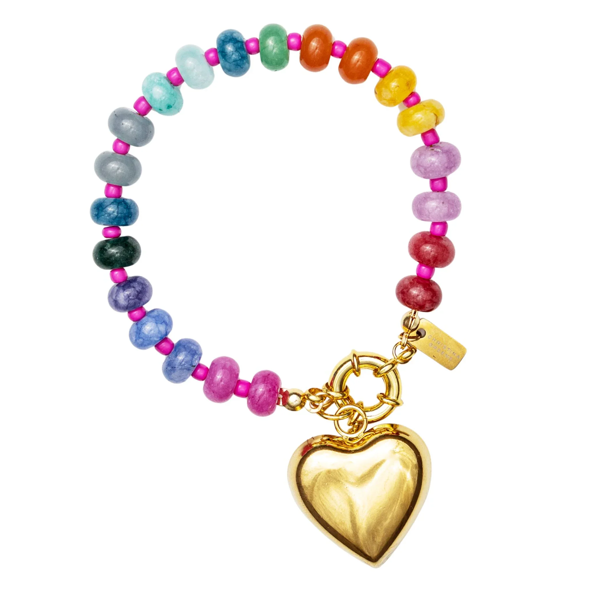 Christina Greene Wild at Heart Knotted Multicolor Beaded Bracelet - Image 3