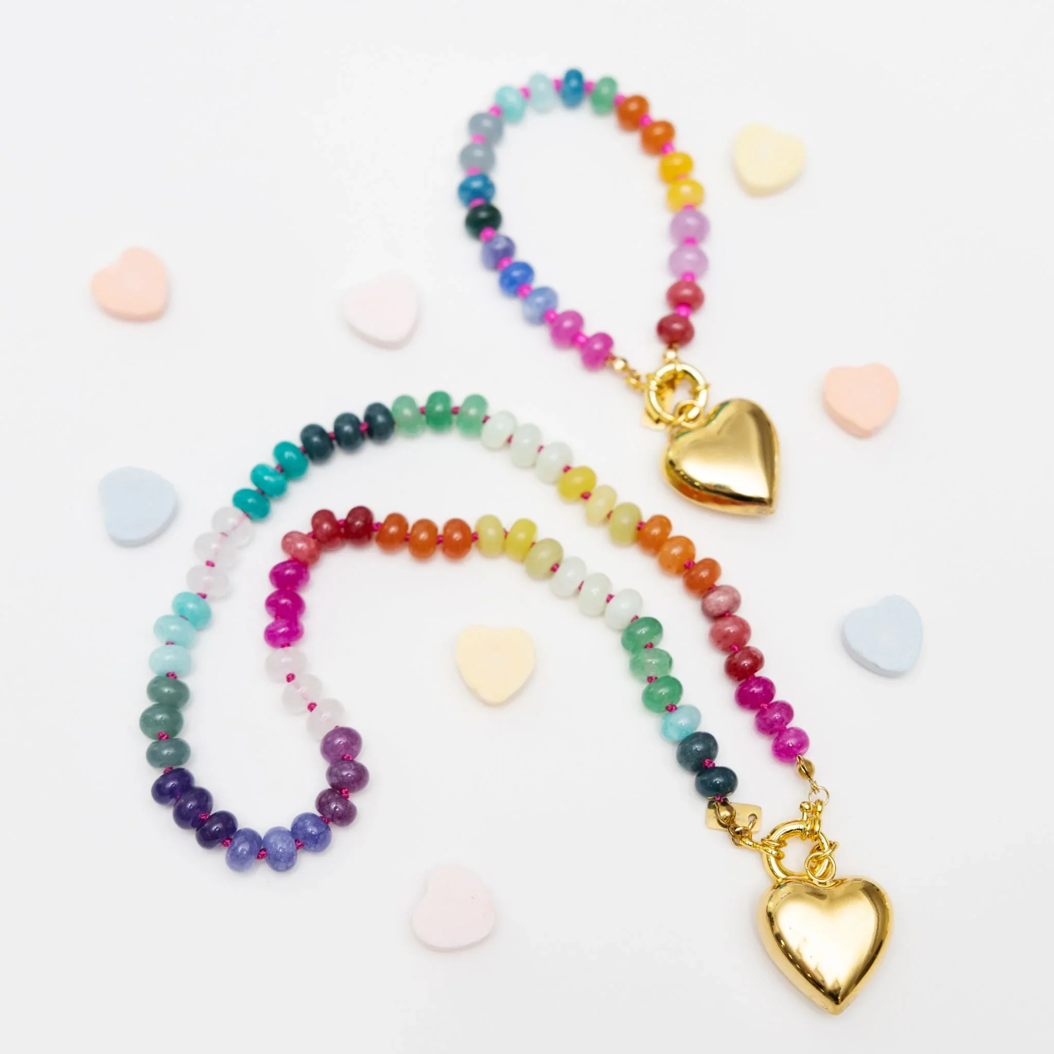 Christina Greene Wild at Heart Knotted Multicolor Beaded Bracelet - Image 4