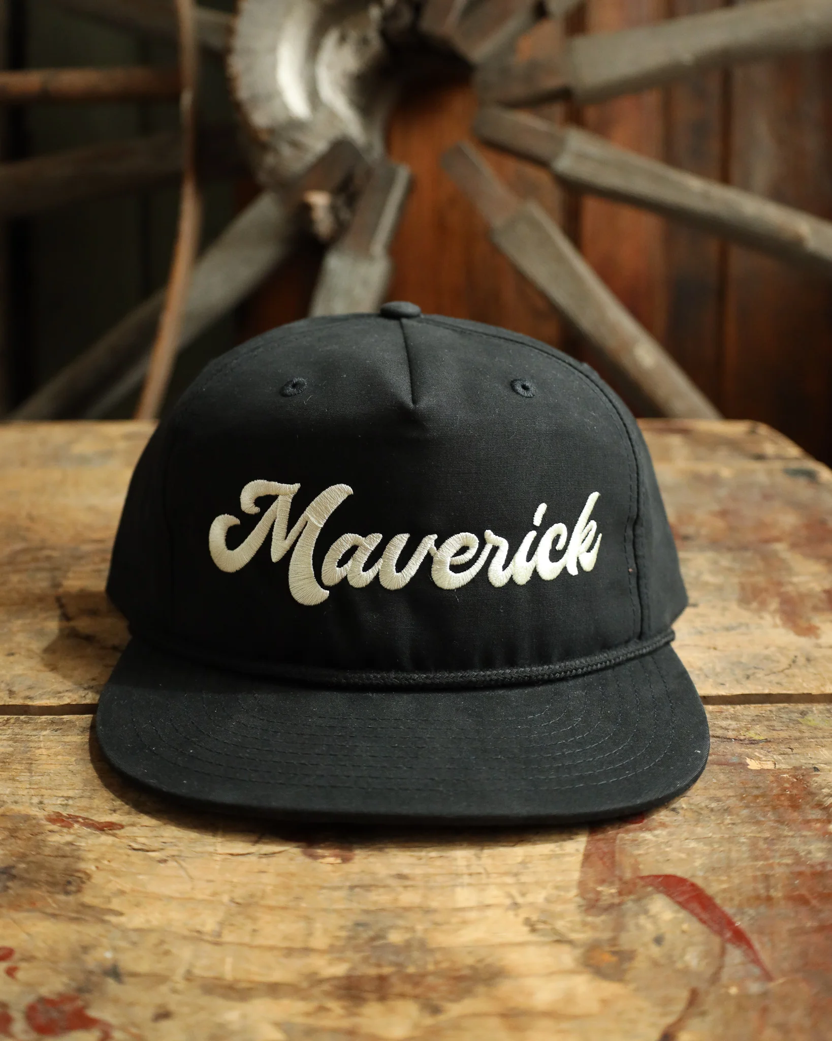 Maverick Exclusive Embroidered Black Cap - Image 4