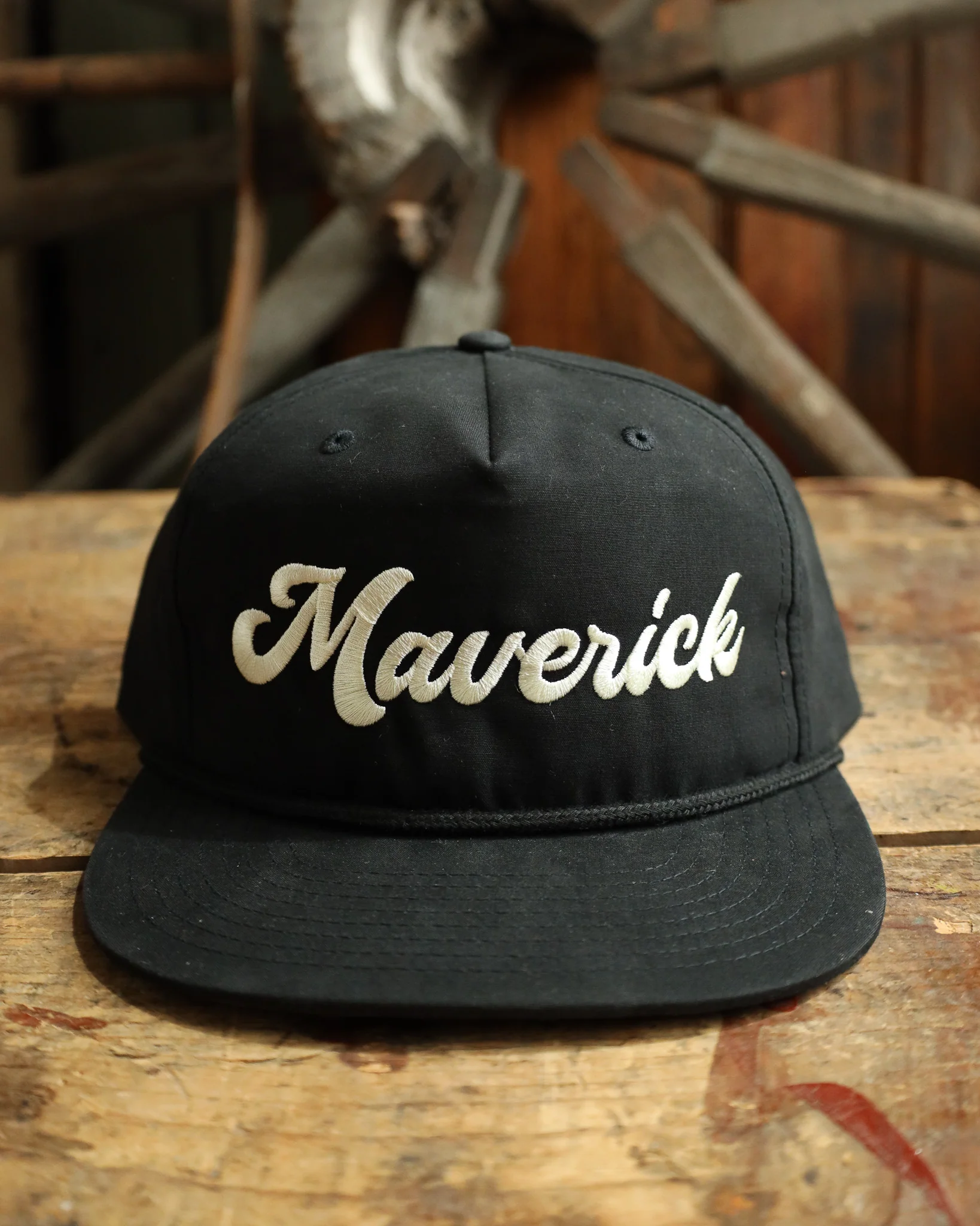 Maverick Exclusive Embroidered Black Cap - Image 5