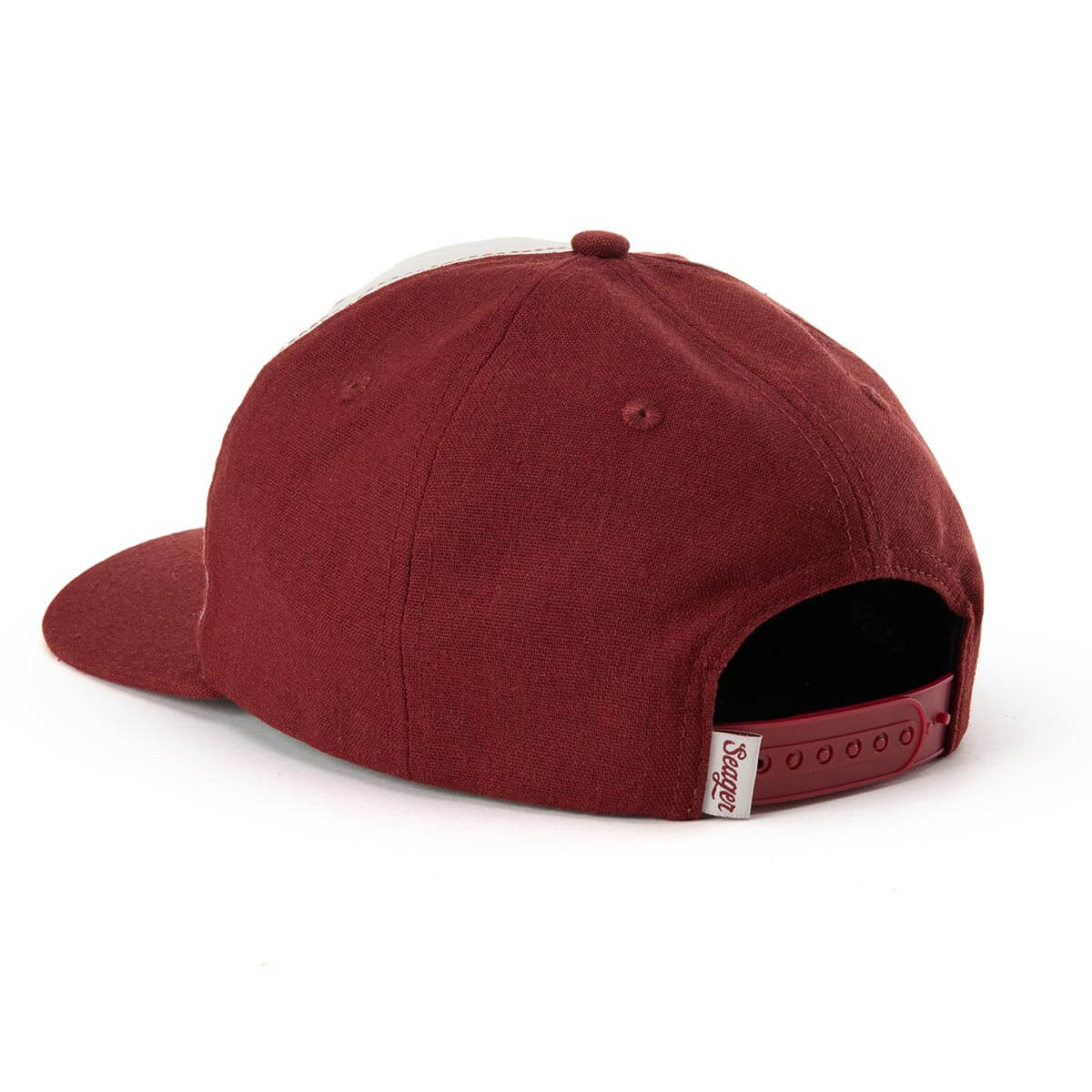 Seager Uncle Bill Hemp Snapback Red/White - Image 4