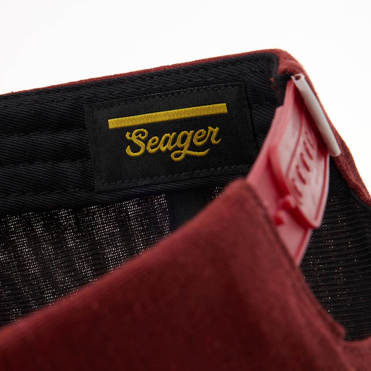 Seager Uncle Bill Hemp Snapback Red/White - Image 6