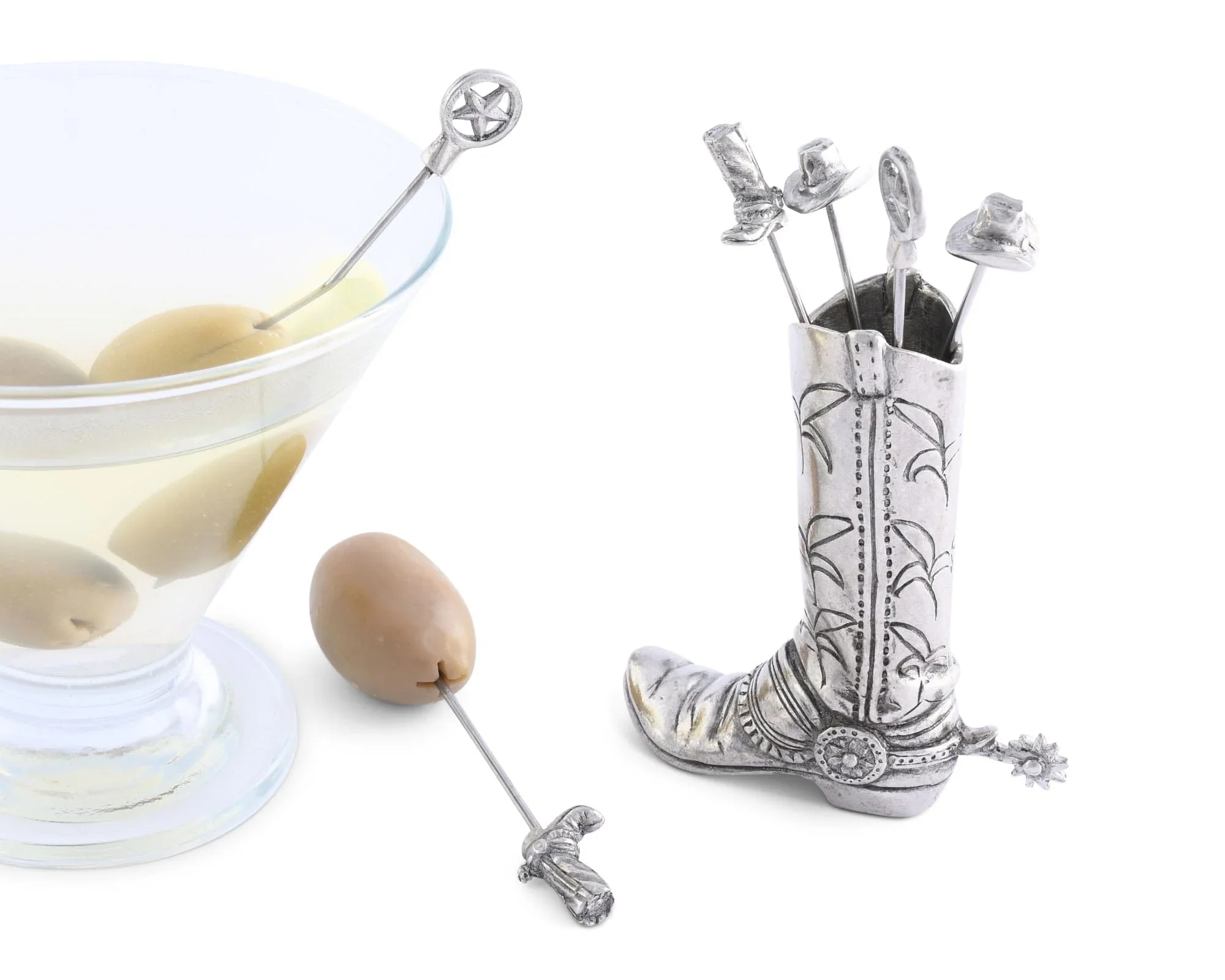 Vagabond House Western Boot Cheese Pick Set - Image 4