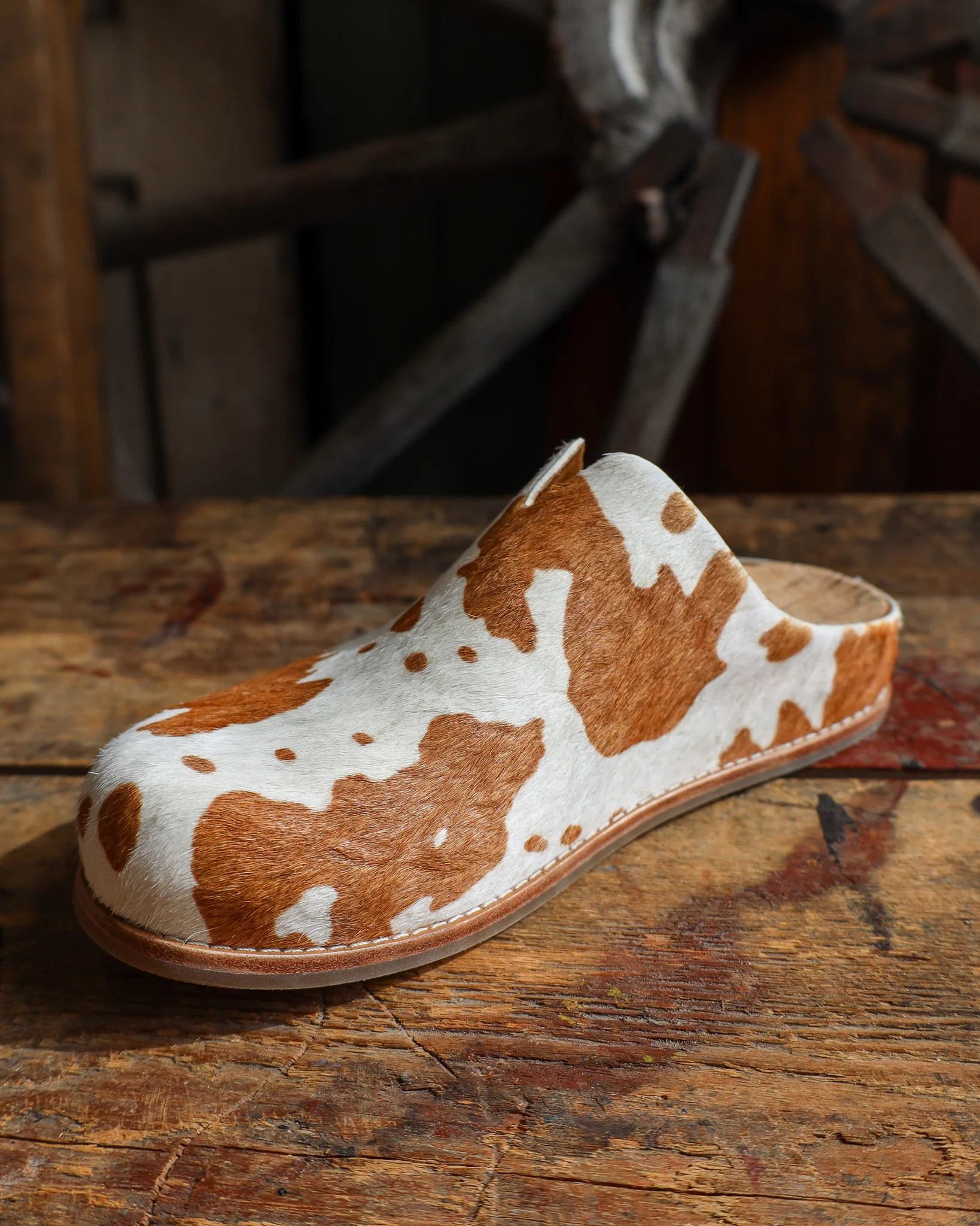Tony Lama Cowhide Clog - Image 4