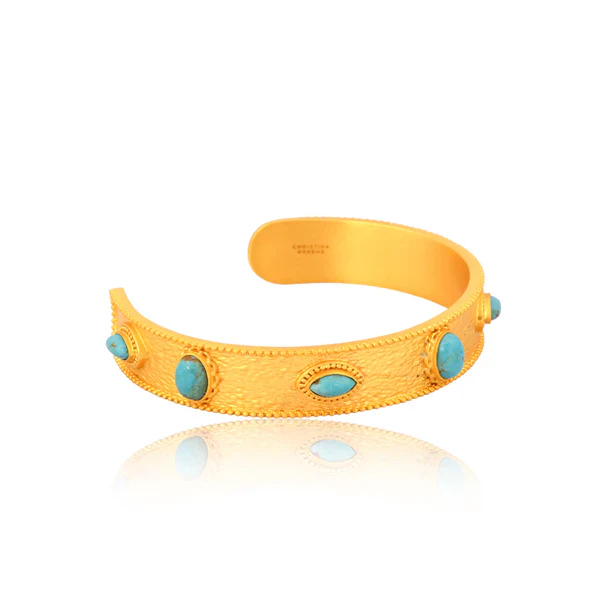 CHRISTINA GREENE Aphrodite Cuff - Turquoise - Image 3