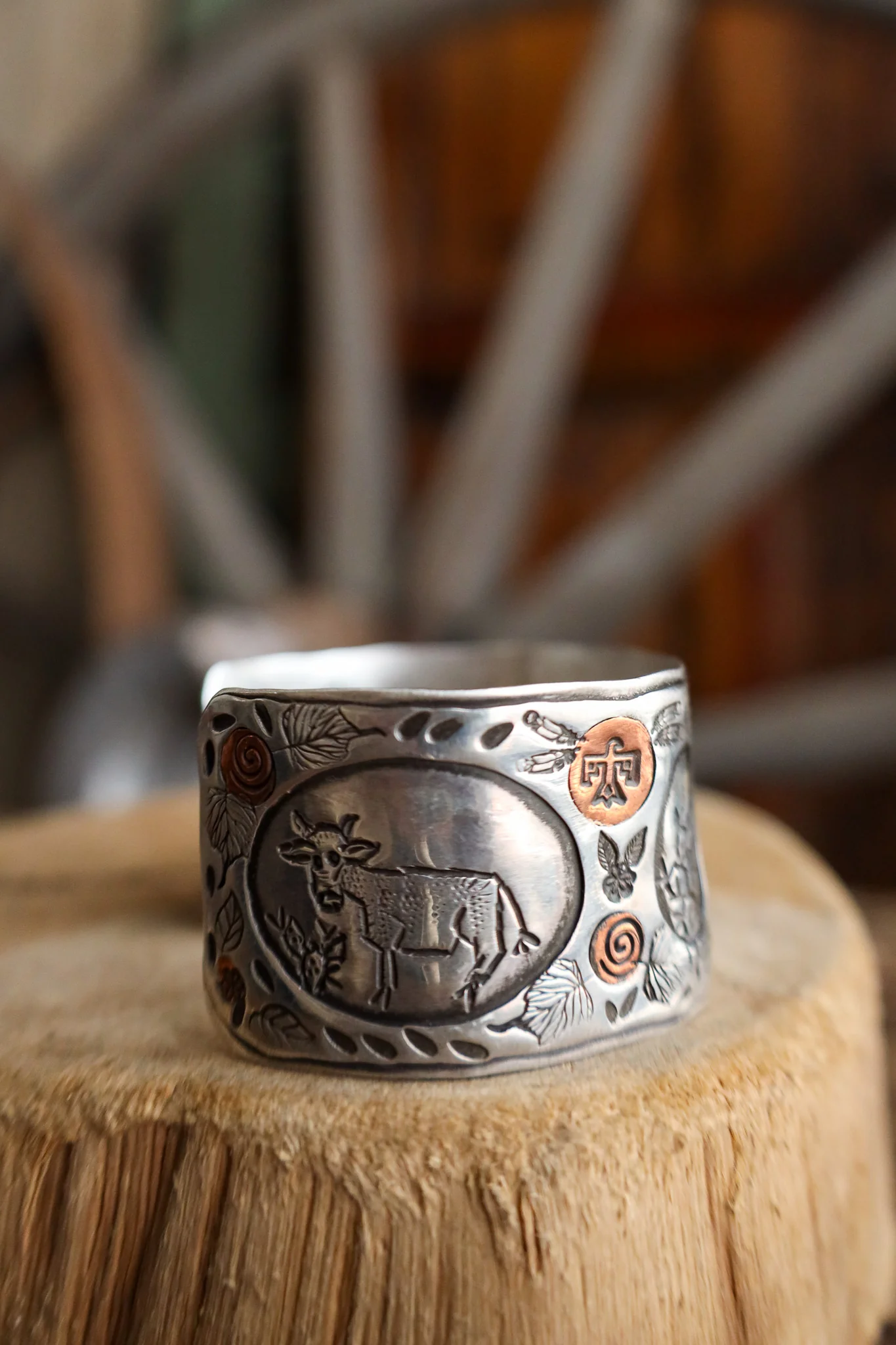 Margaret Sullivan Silver and Copper Window Cuff - Image 2