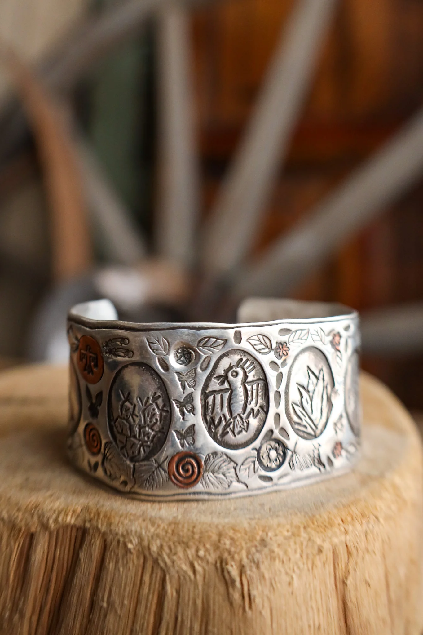 Margaret Sullivan Silver and Copper Window Cuff - Image 3