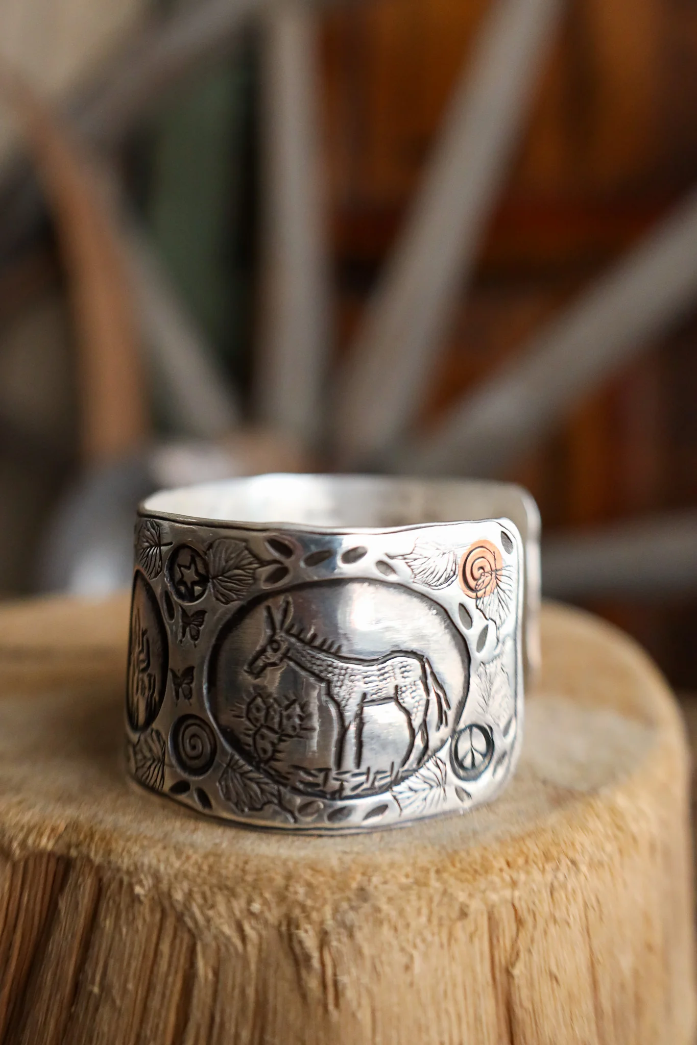 Margaret Sullivan Silver and Copper Window Cuff - Image 5