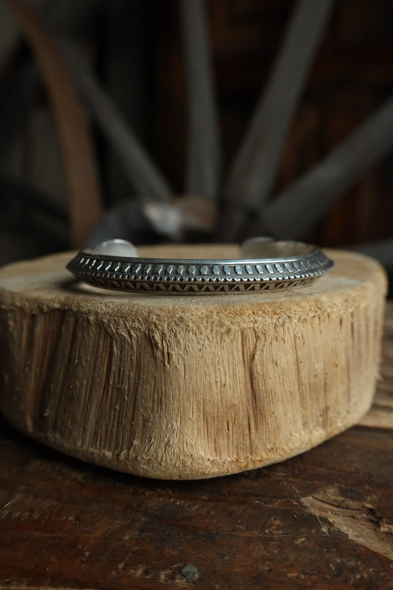 Stamped With Ridges Cuff
