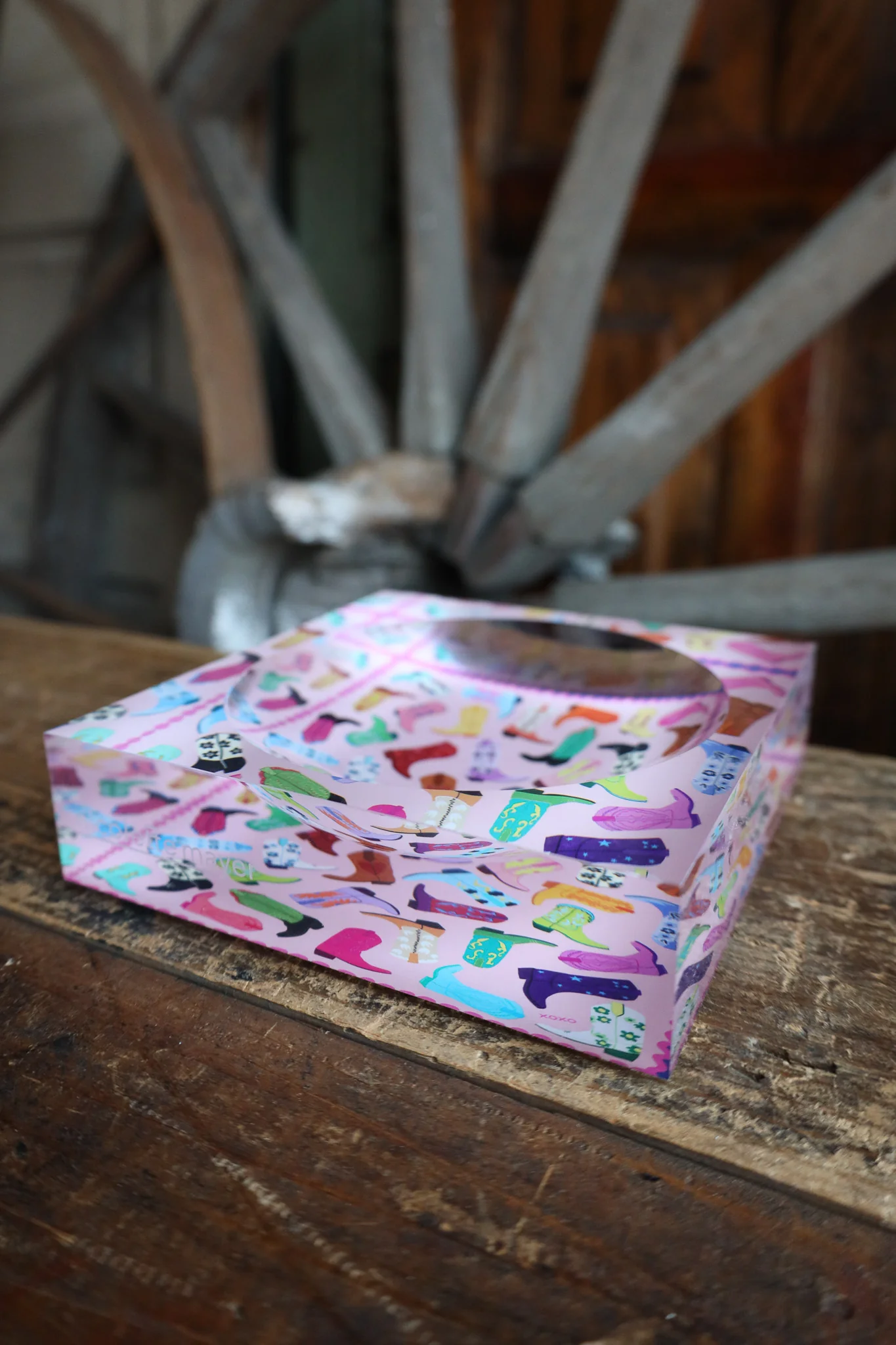 Nicolette Mayer Collection Cowboy Boot Love XOXO Acrylic Candy Catchall Dish - Image 4