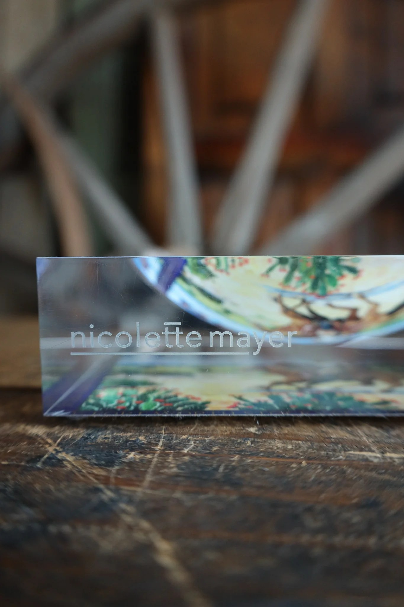 Maverick Exclusive Nicolette Mayer Collection Two Riders Acrylic Candy Catchall Dish - Image 4