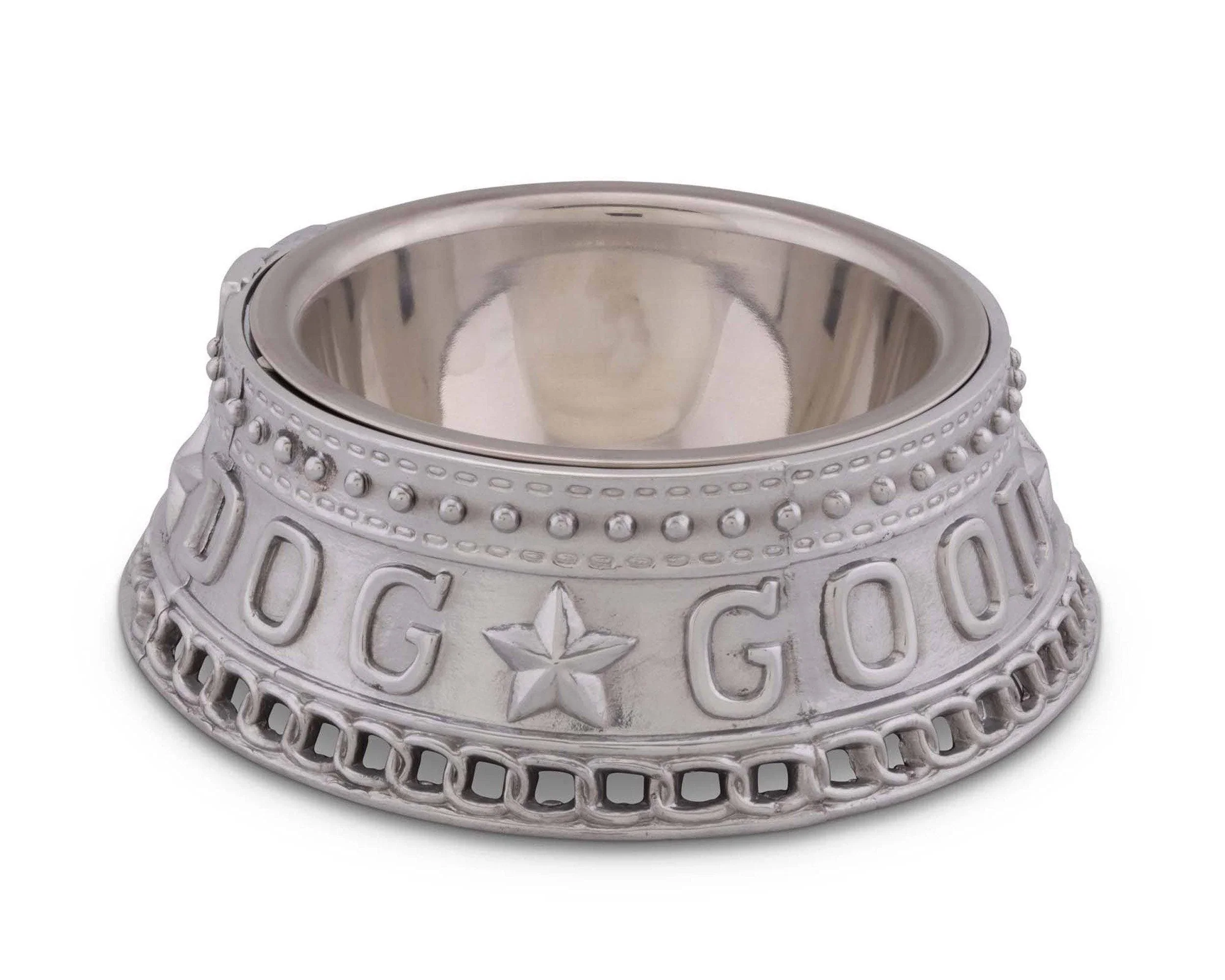 ARTHUR COURT DOG FEEDING BOWL GOOD DOG CROWN - Image 3