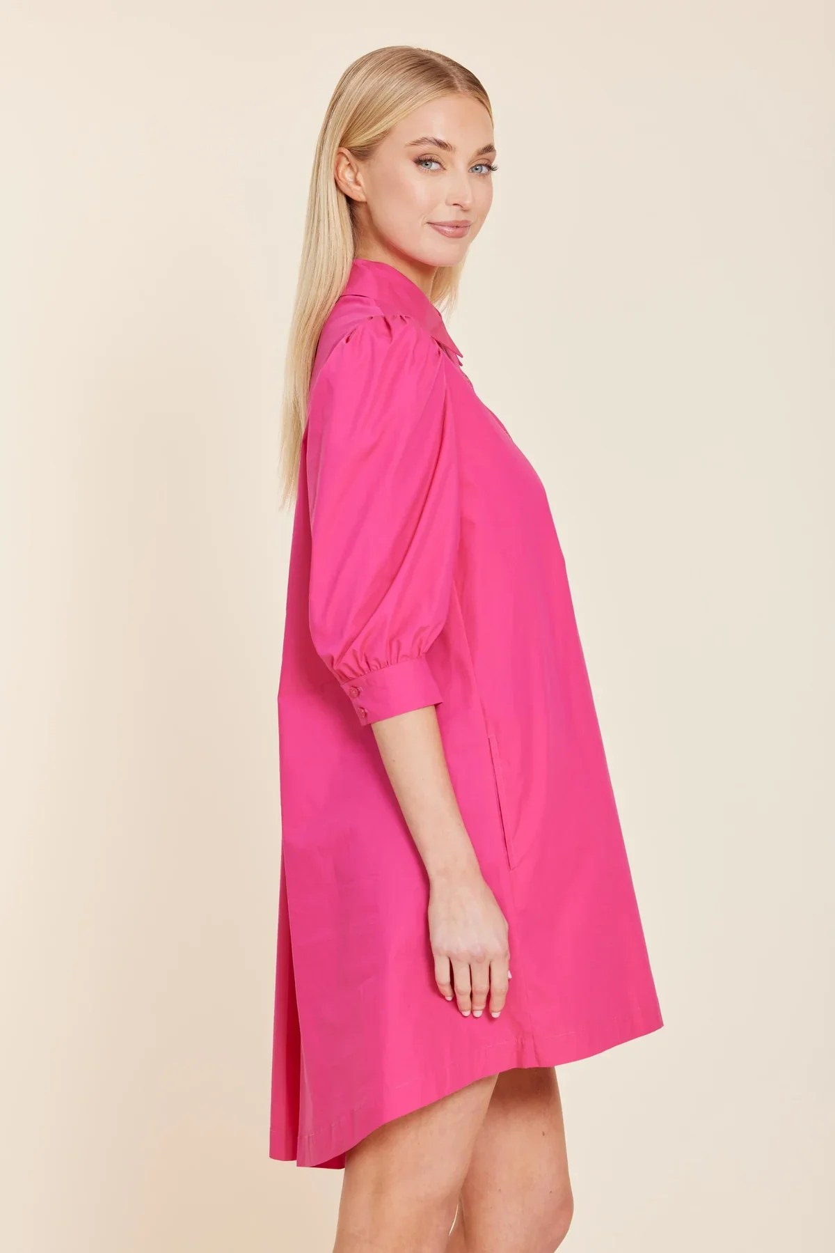 Dolce Cabo Button Pocket Inverted Pleat Dress - Image 3