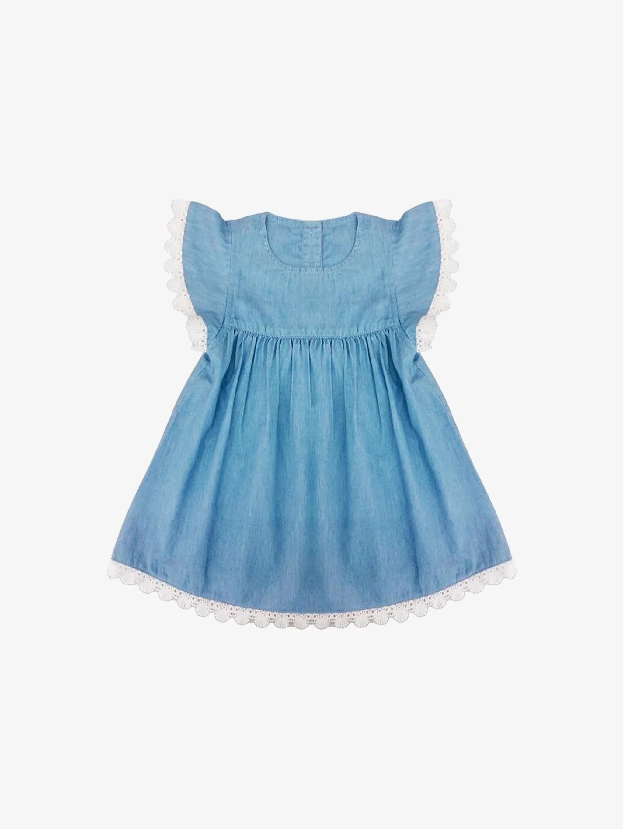 Blu & Blue Kid's Elizabeth Cotton Denim Dress