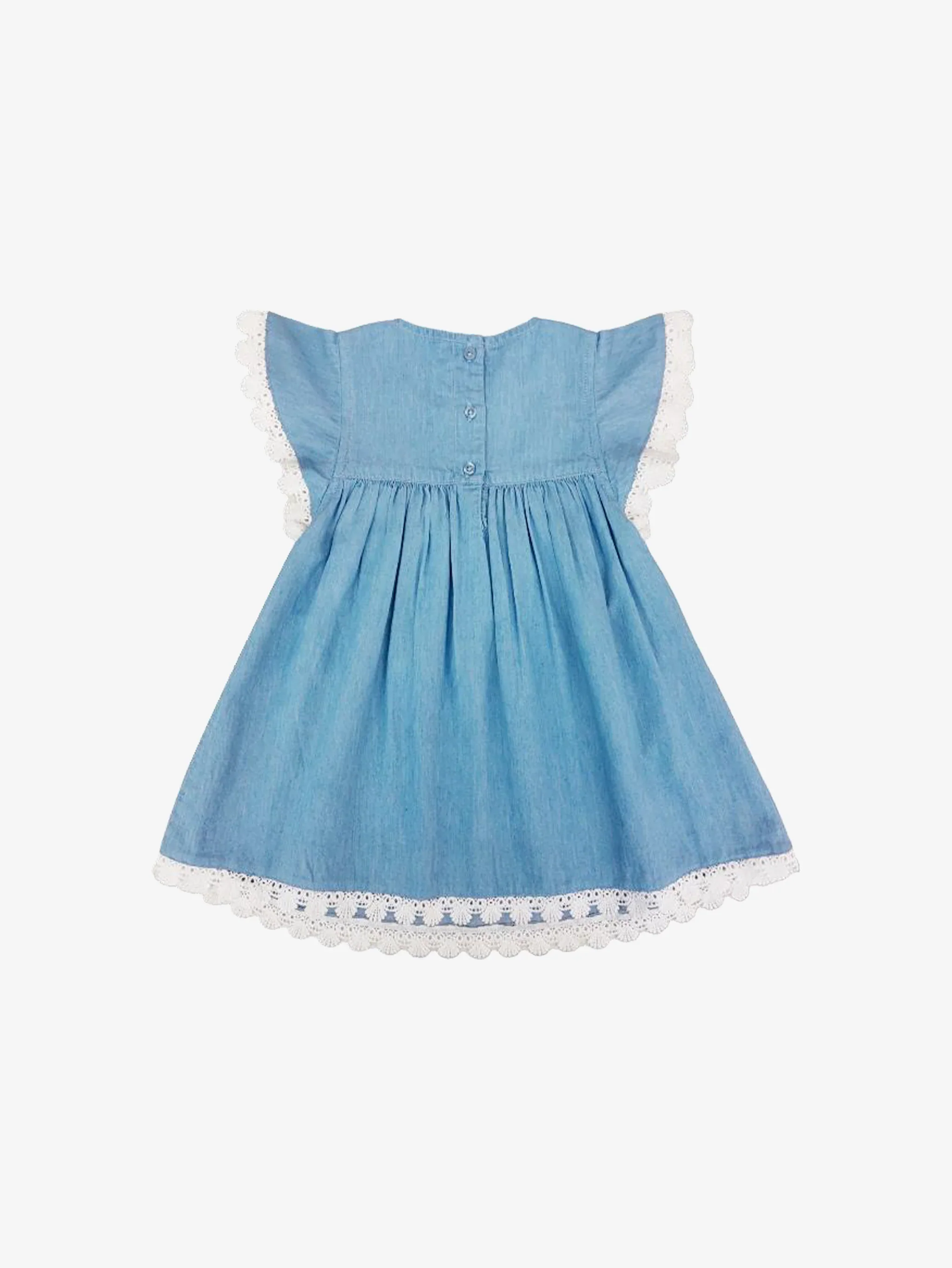 Blu & Blue Kid's Elizabeth Cotton Denim Dress - Image 2