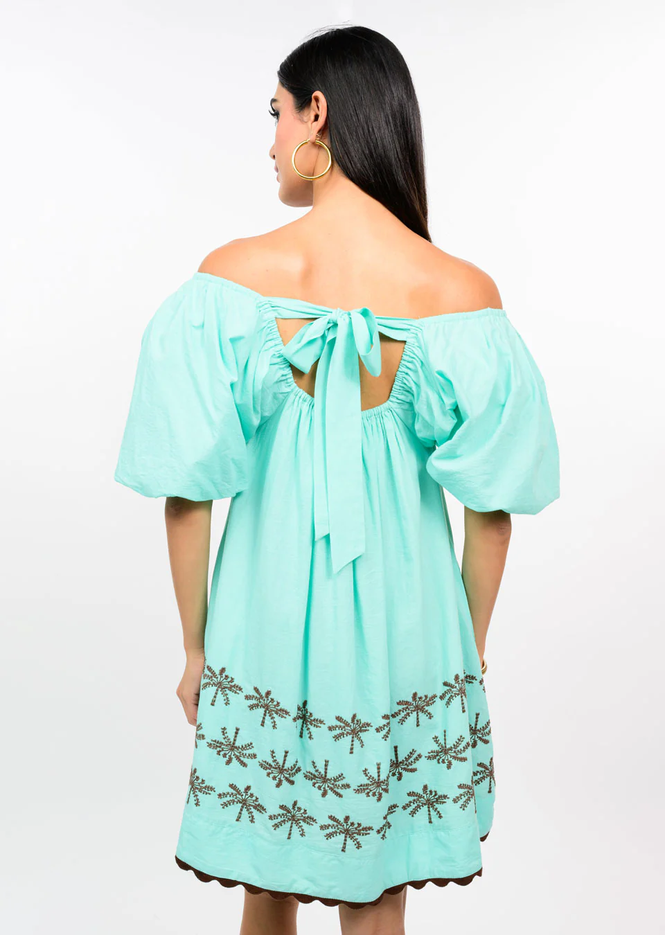 Uncle Frank Embroidered Palms Dress - Image 2
