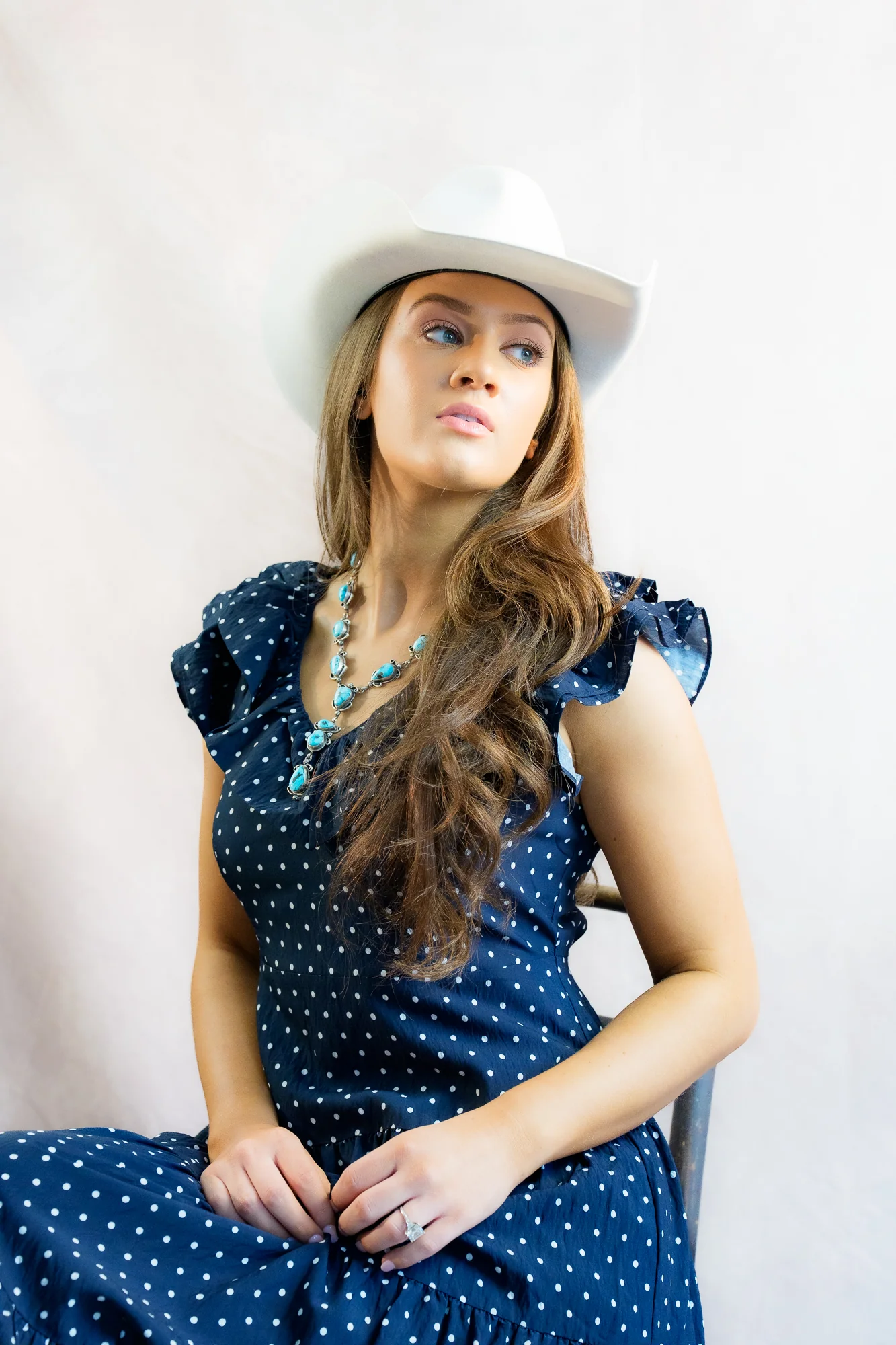 THML Flutter Sleeve Polka Dot Dress - Image 10