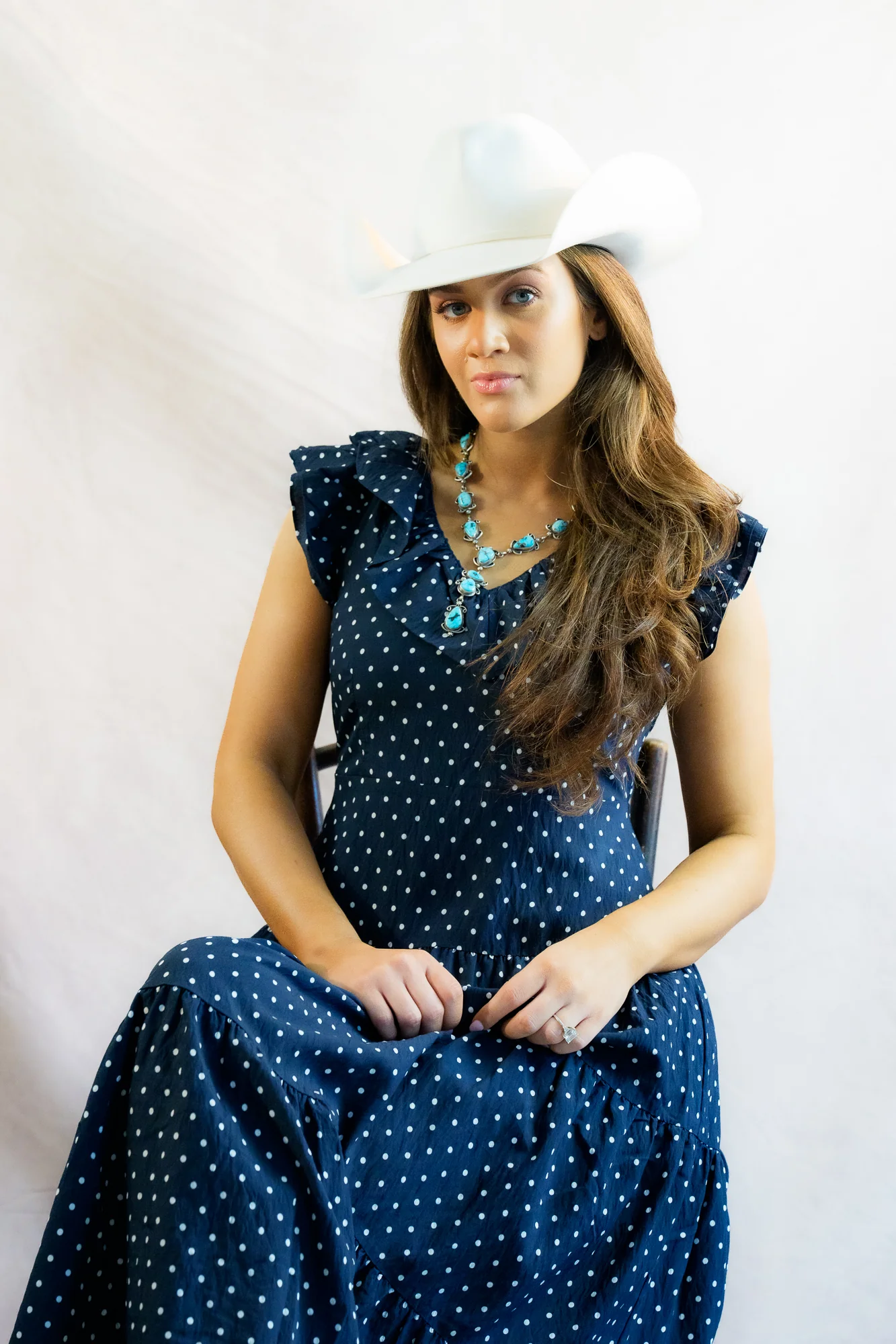 THML Flutter Sleeve Polka Dot Dress - Image 8
