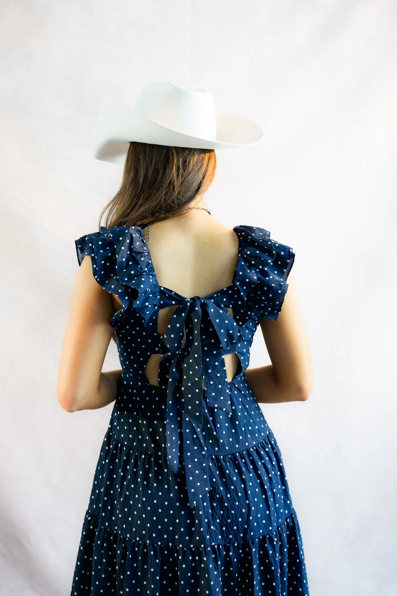 THML Flutter Sleeve Polka Dot Dress - Image 9