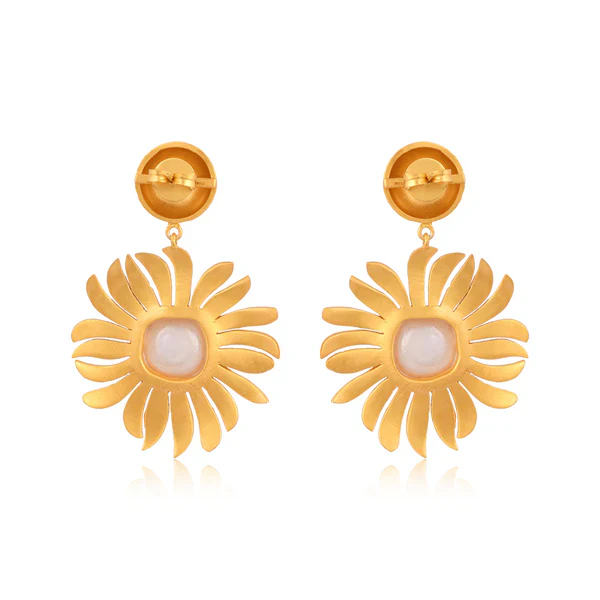 CHRISTINA GREENE Anemone's Charm Drop Earrings - Pearl - Image 5