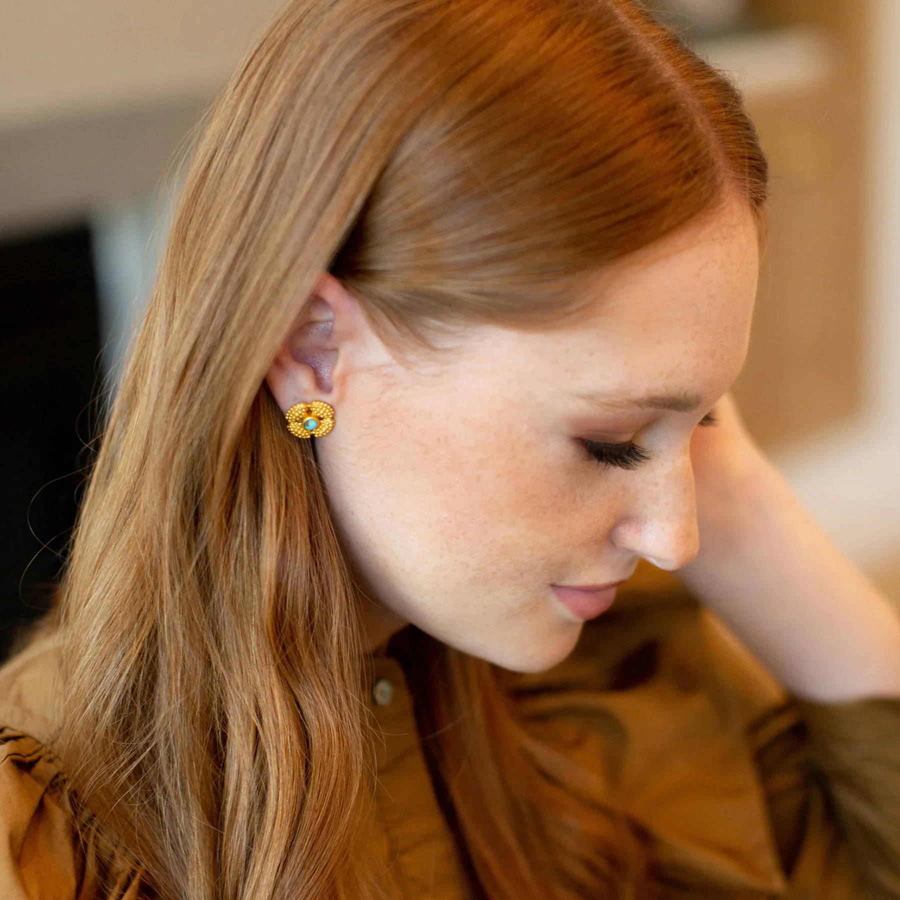CHRISTINA GREENE AZURE SKIES STUD EARRING - Image 2