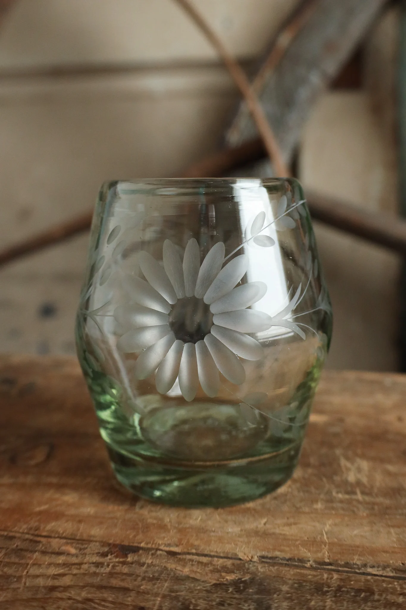 Rose Ann Hall Condessa Stemless Wine Glass- Clear