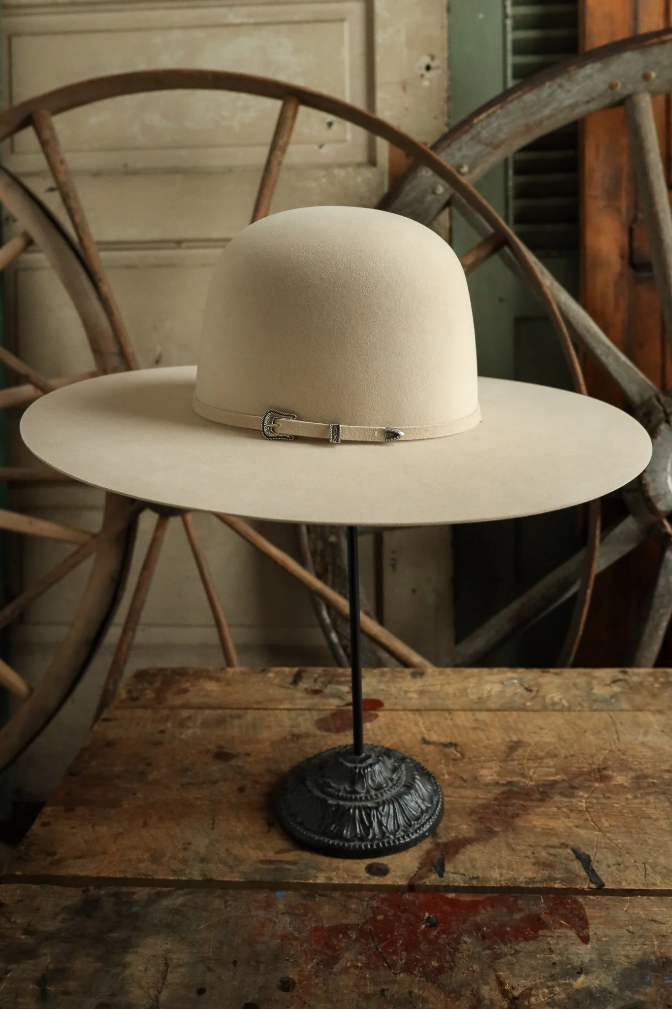 Atwood 5X Open Crown 5" Hat- Buckskin - Image 6