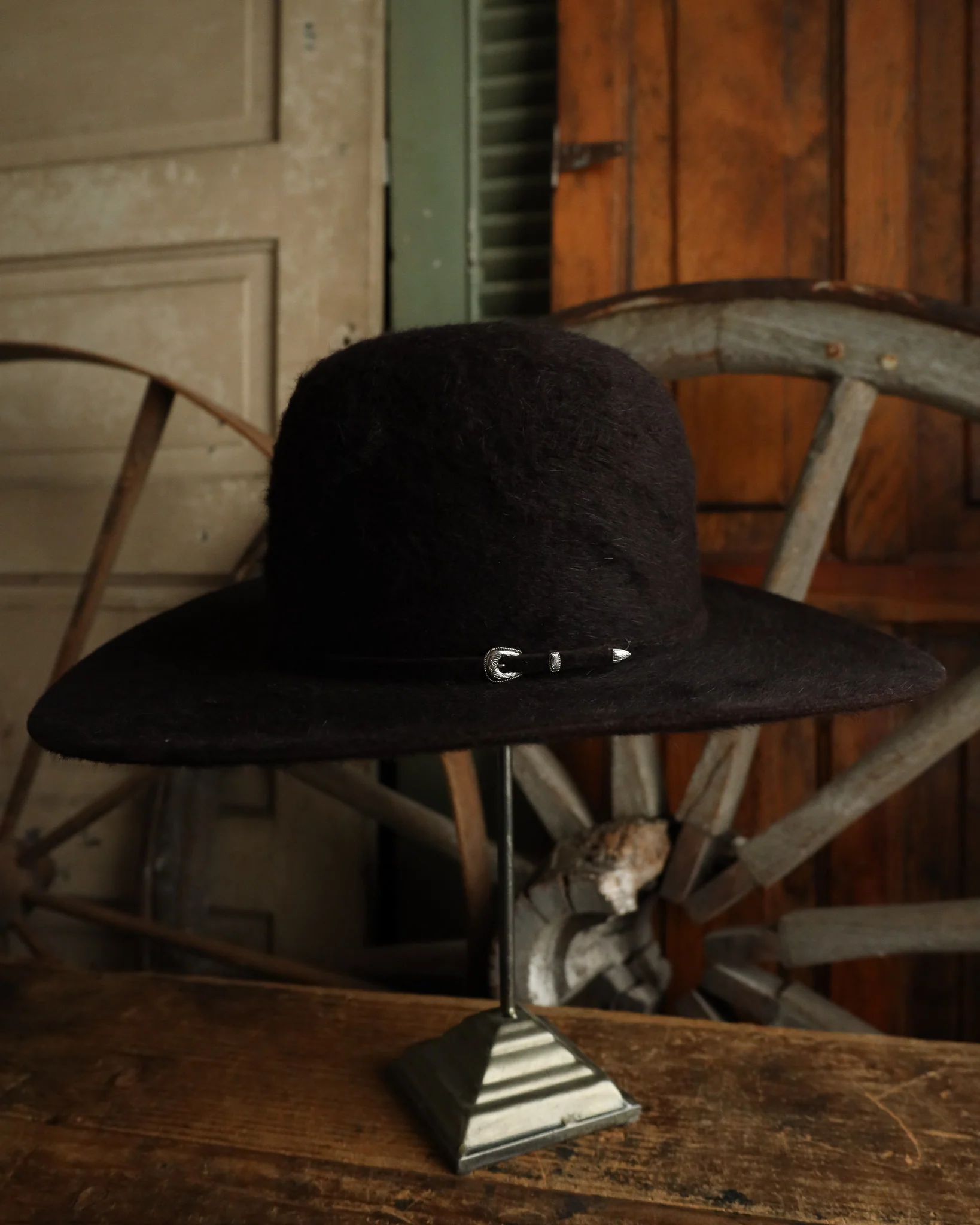 Rodeo King Grizzly Hat- Black Cherry - Image 3