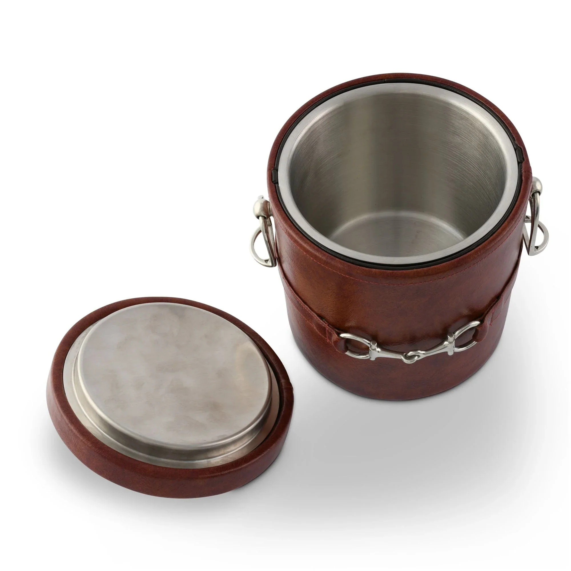 Vagabond House Equestrian Horse Bit Vegan Leather Ice Bucket - Image 3