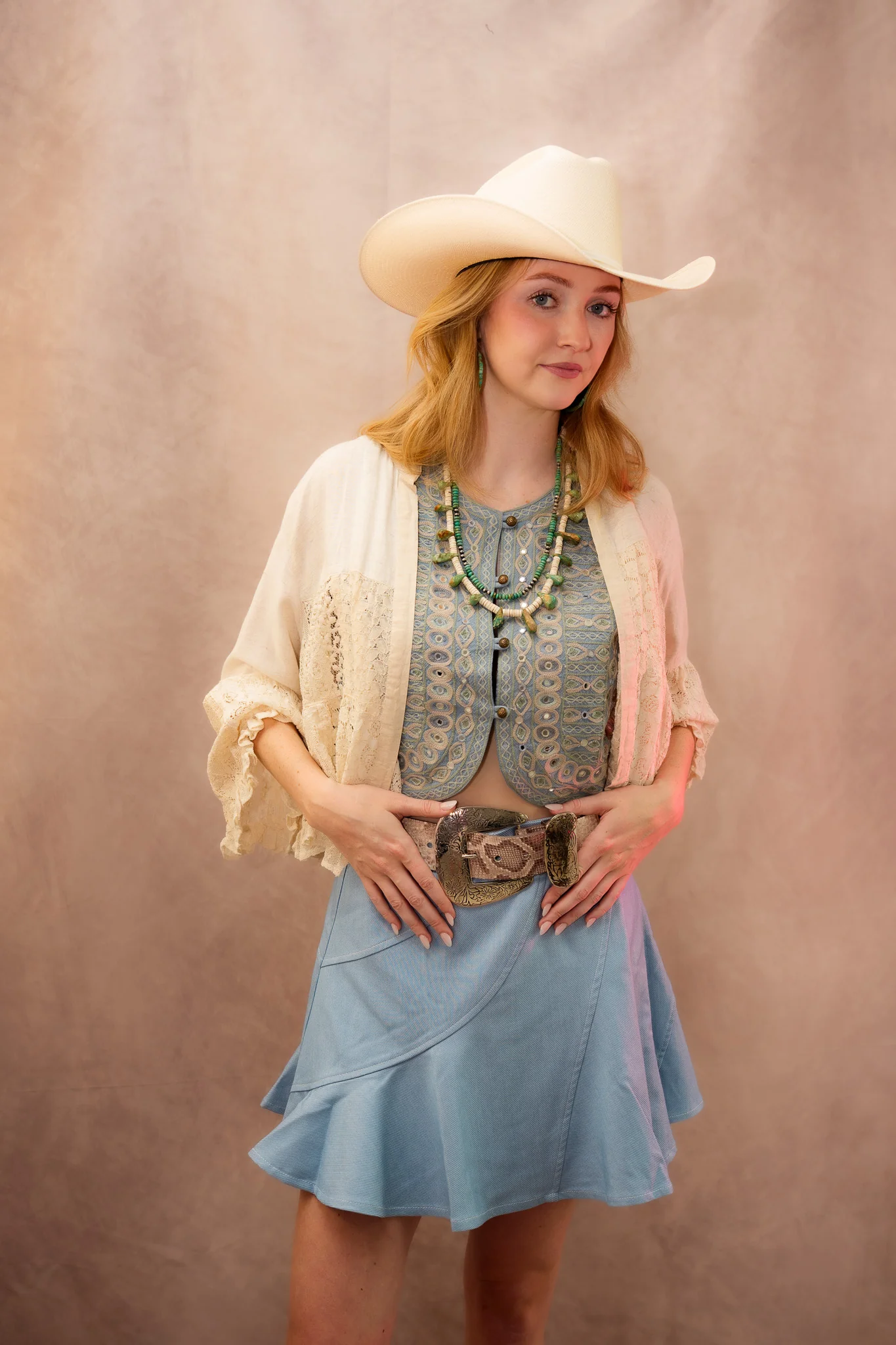 Young Threads Bohemian Breeze Lace Cardigan Jacket - Image 3