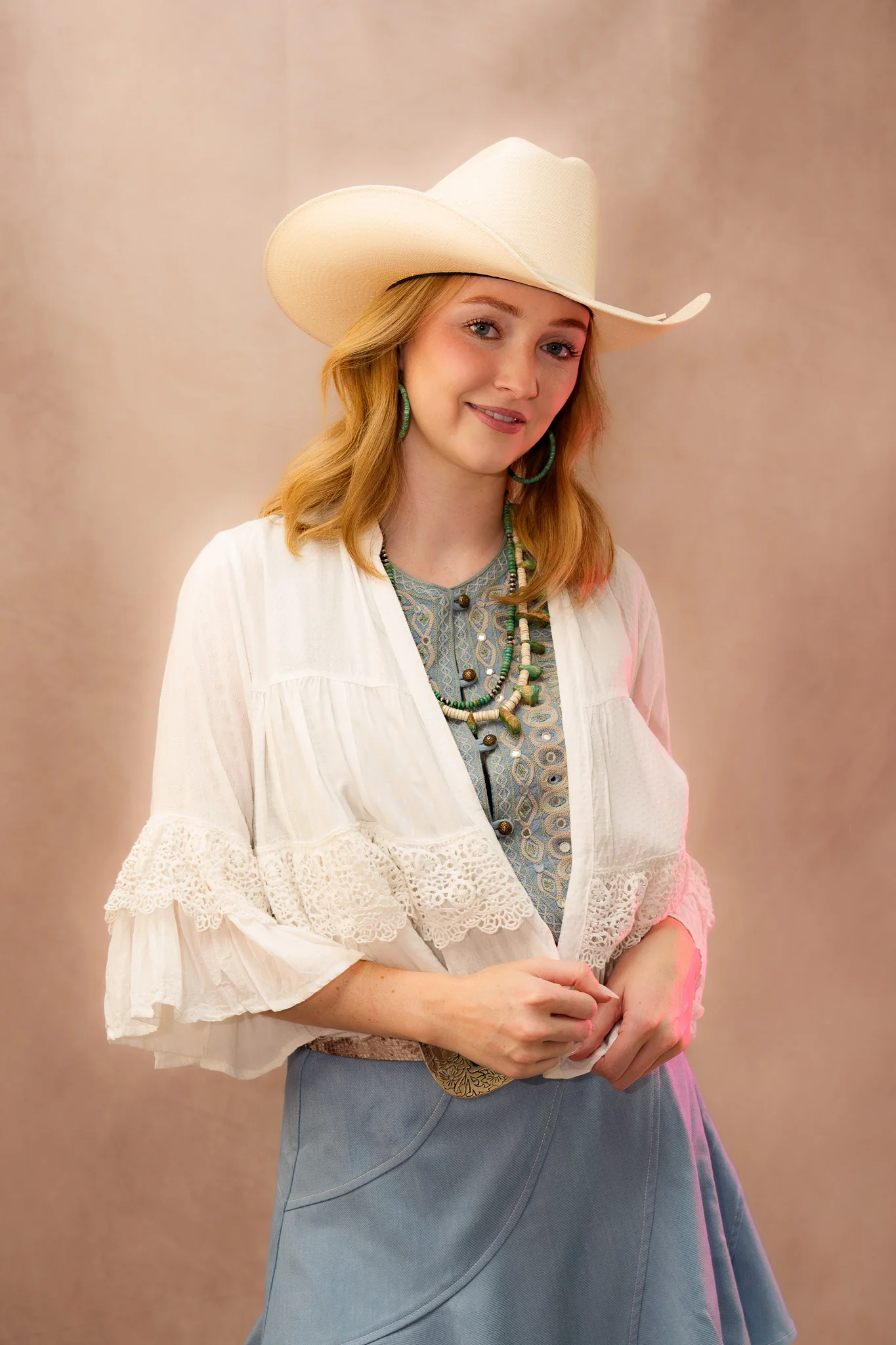 Young Threads Boho Patchwork Embroidered Lace Cardigan Jacket