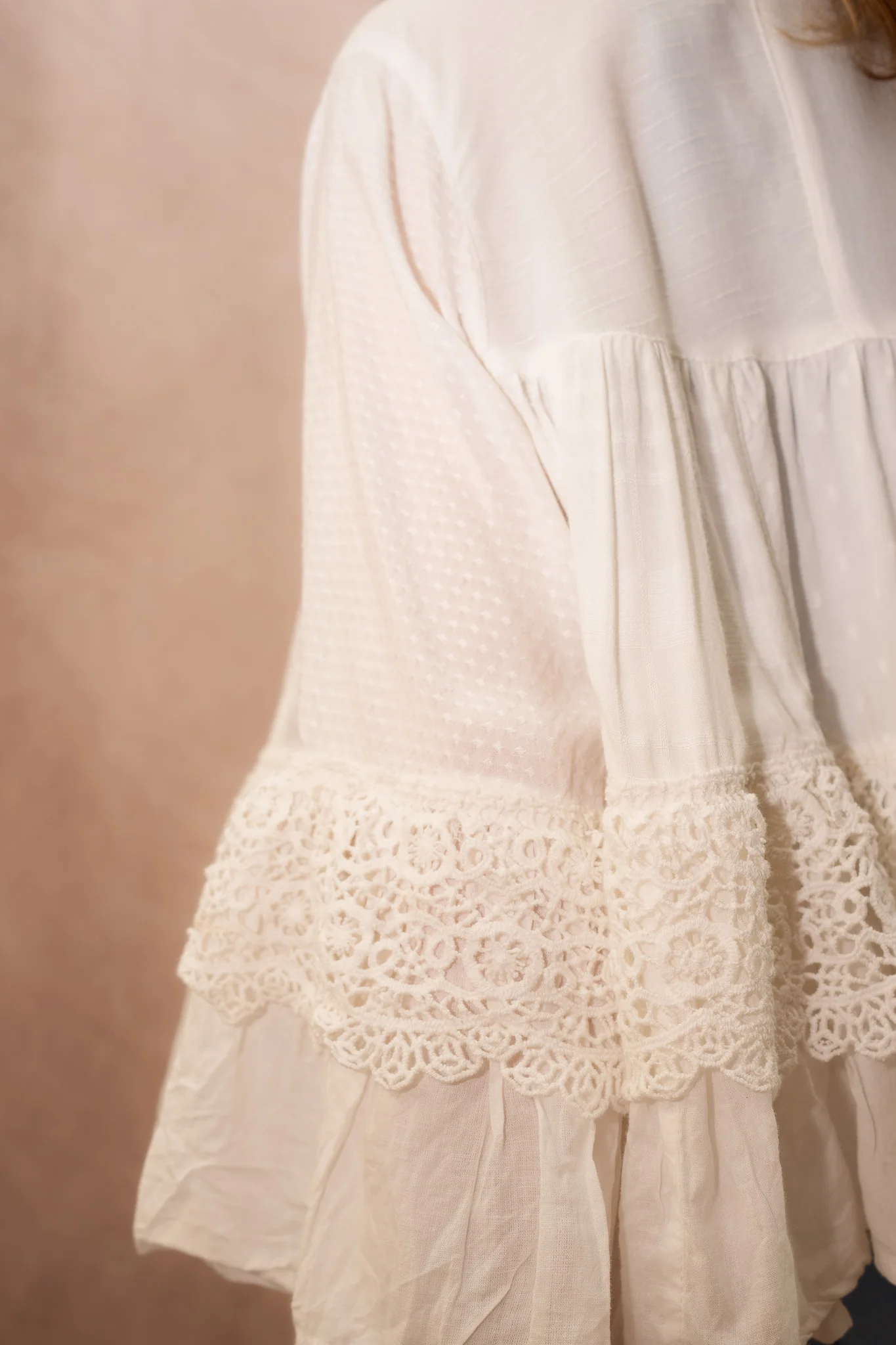 Young Threads Boho Patchwork Embroidered Lace Cardigan Jacket - Image 3