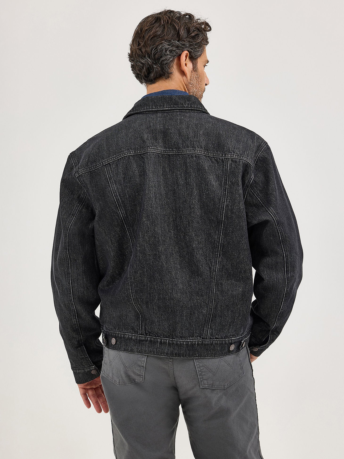 Wrangler Flannel Lined Western Denim Jacket - Image 3