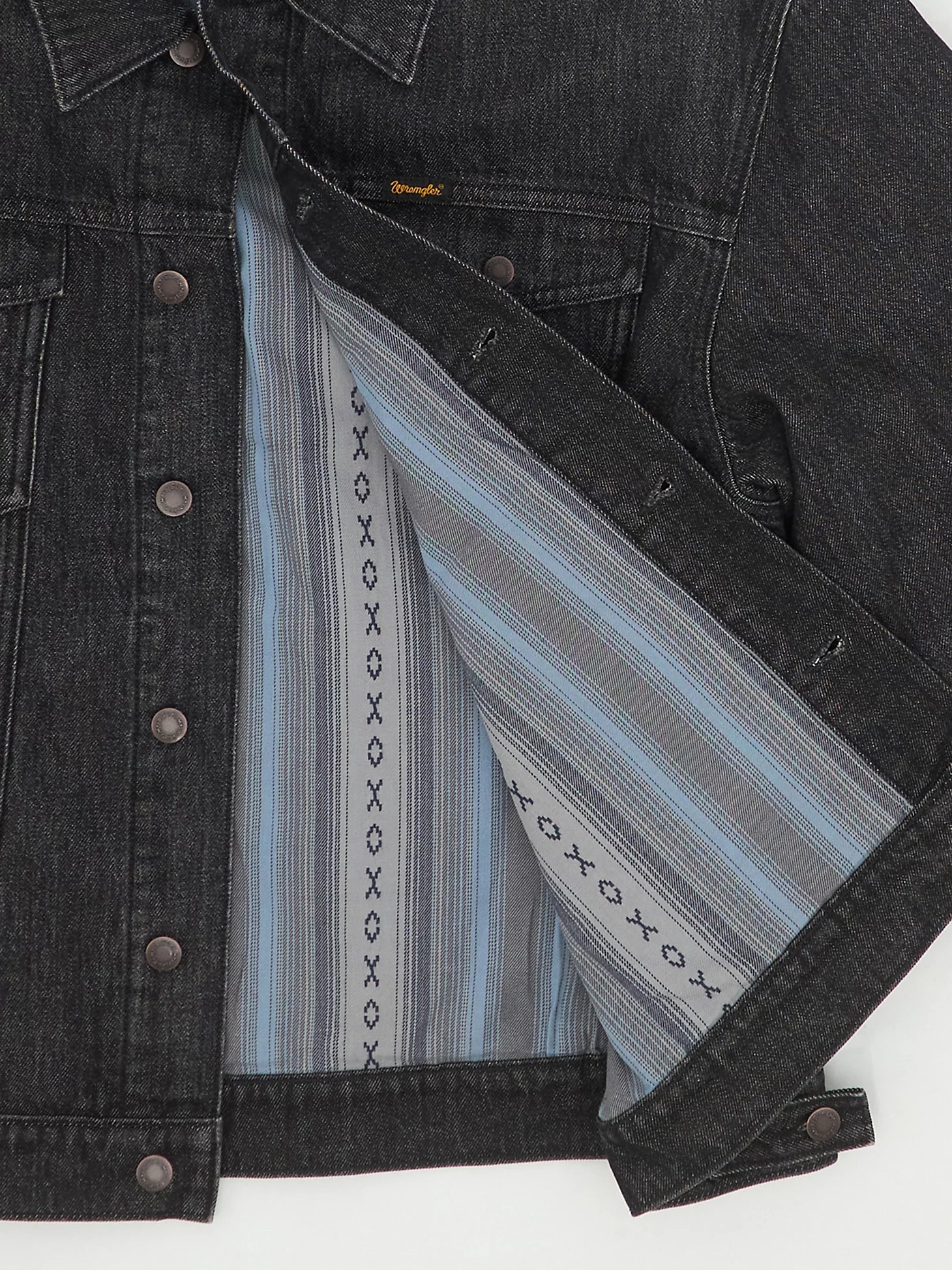 Wrangler Flannel Lined Western Denim Jacket - Image 6