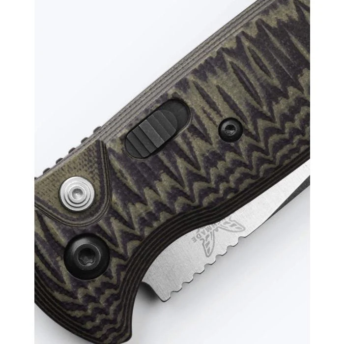 Benchmade CLA Green & Black G10 Knife - Image 5