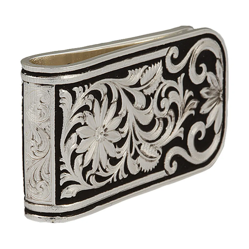 Montana Silversmiths LeatherCut Bitterroot Money Clip - Image 3