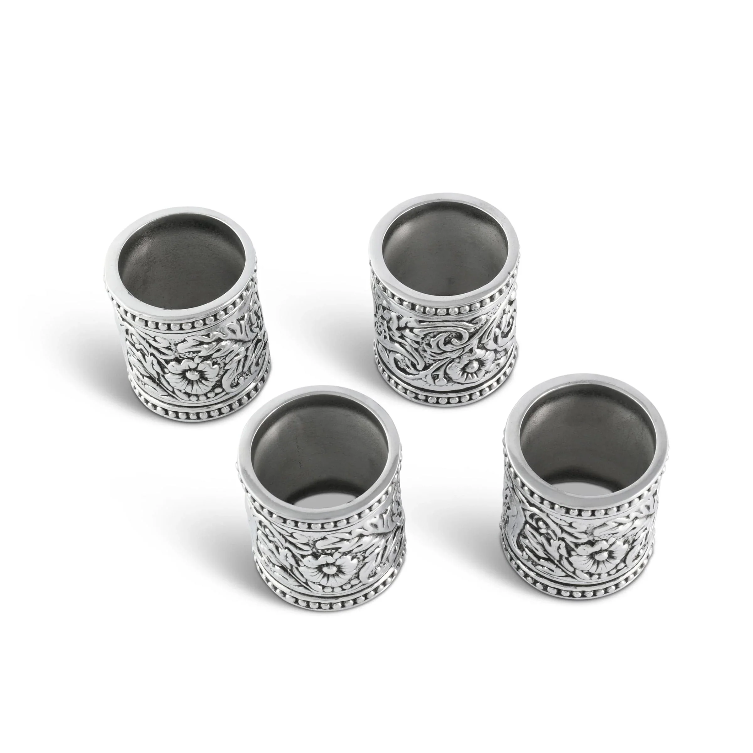 ARTHUR COURT CONCHO PATTERN NAPKIN RINGS SET OF 4 - Image 4