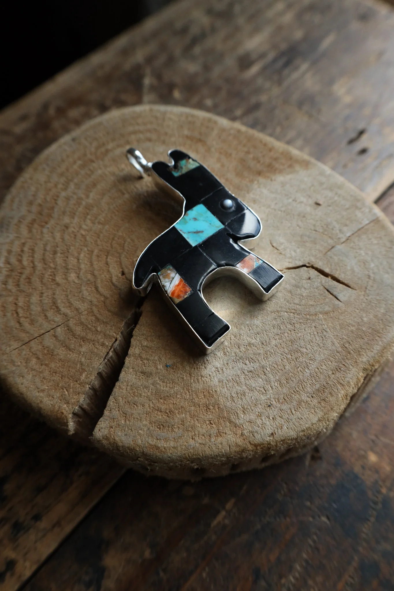Coreen Cordova Black Block Donkey Pendant - Image 4