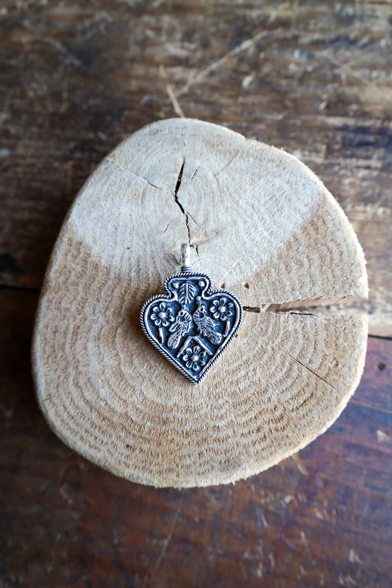 Coreen Cordova Silver Heart Pendant - Image 2